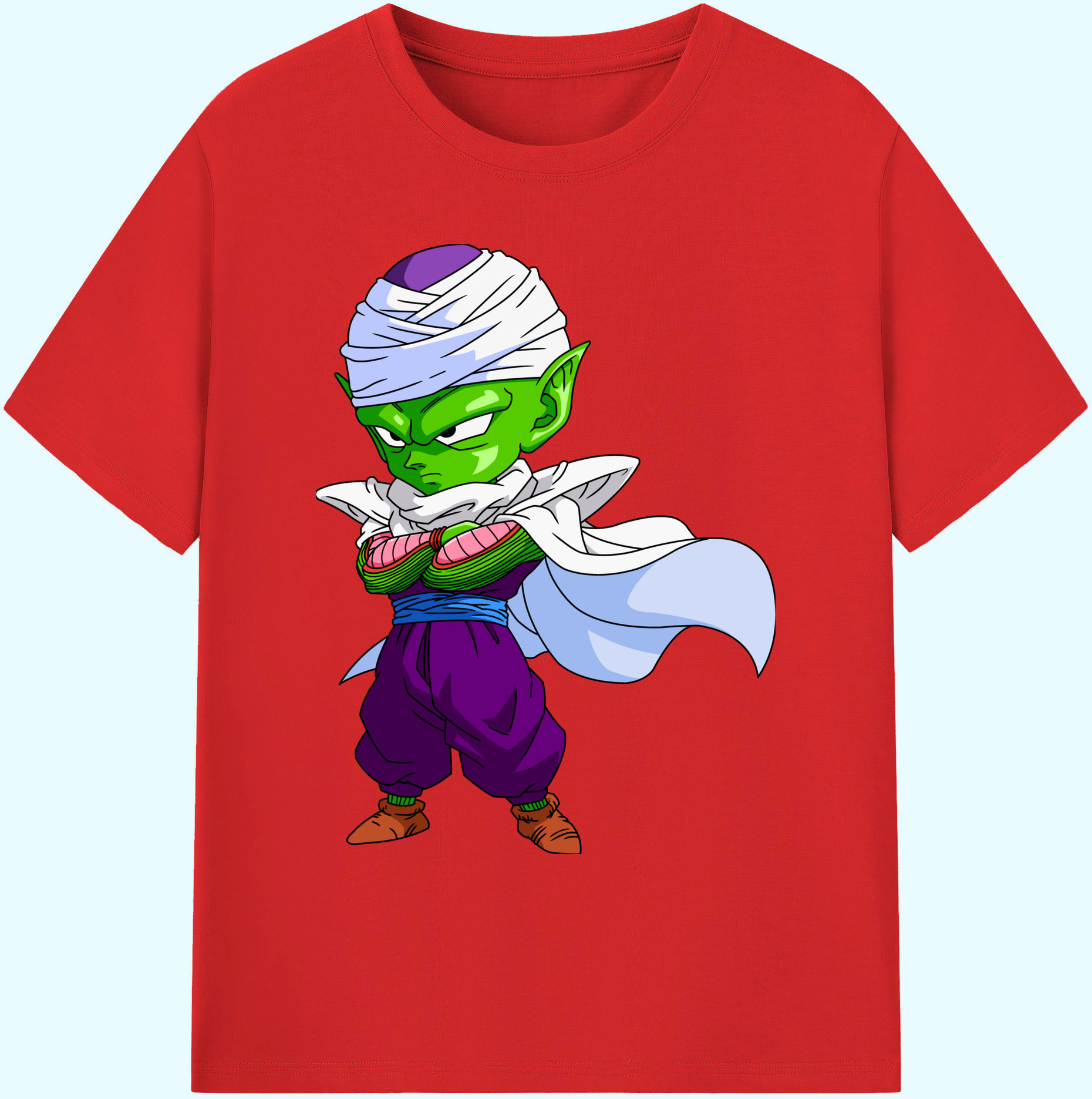 （画像用） ドラゴンボール ピッコロ DRAGON BALL Piccolo 綿100％ メンズ半袖Tシャツ｜肌触りやわらか＆通気性