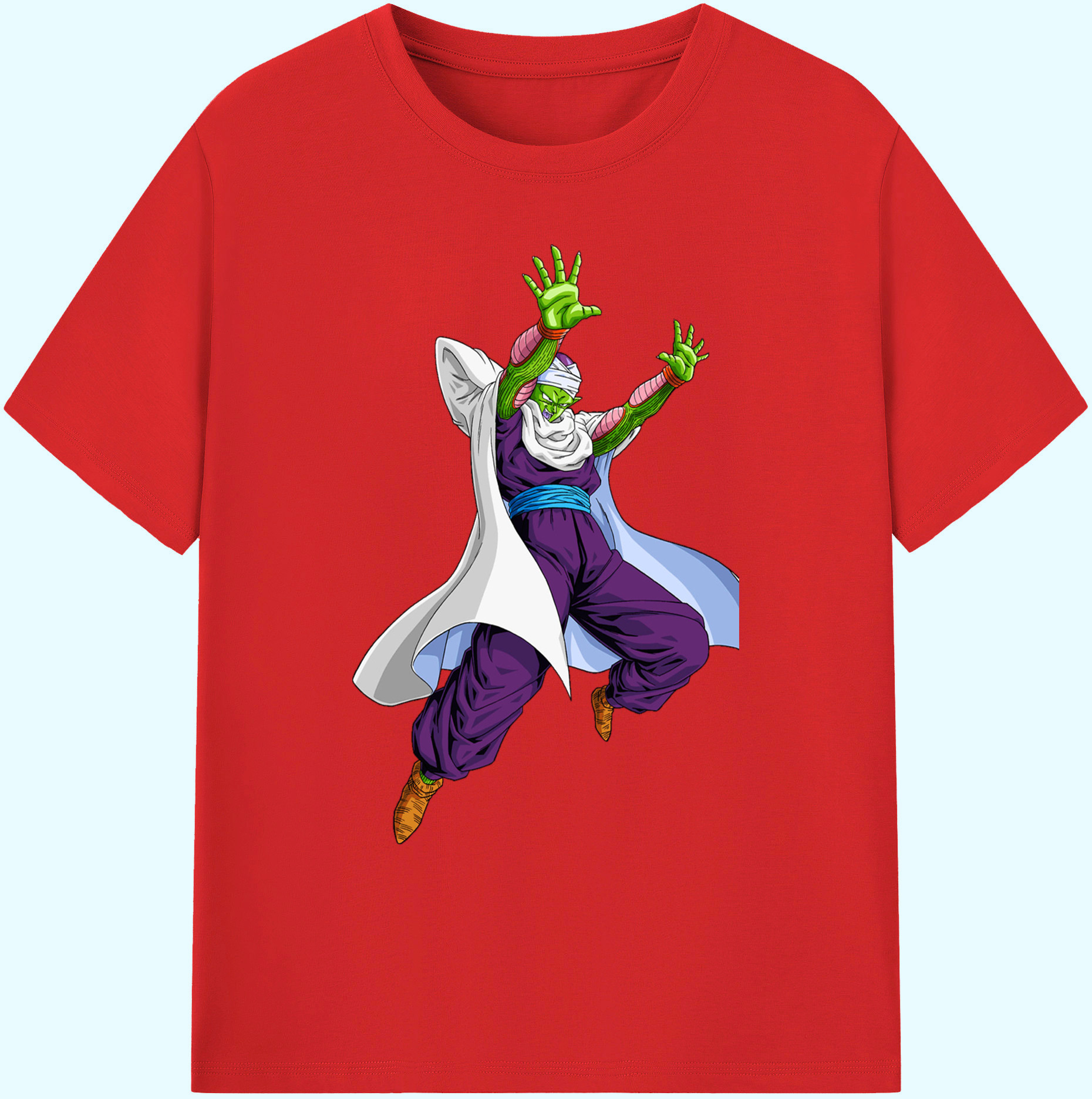 （画像用） ドラゴンボール ピッコロ DRAGON BALL Piccolo 綿100％ メンズ半袖Tシャツ｜肌触りやわらか＆通気性