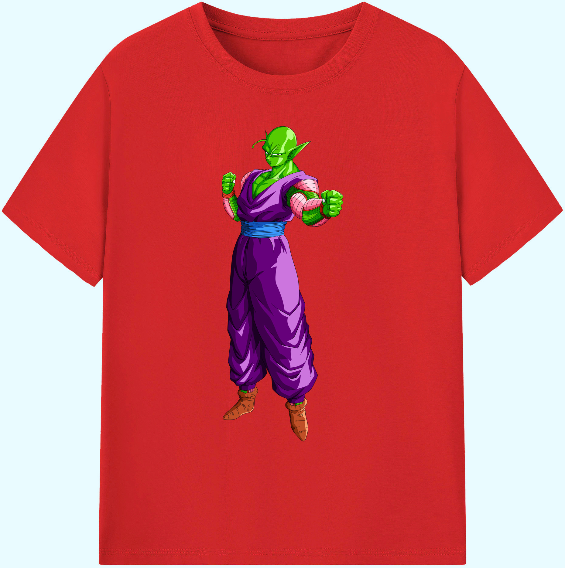 （画像用） ドラゴンボール ピッコロ DRAGON BALL Piccolo 綿100％ メンズ半袖Tシャツ｜肌触りやわらか＆通気性