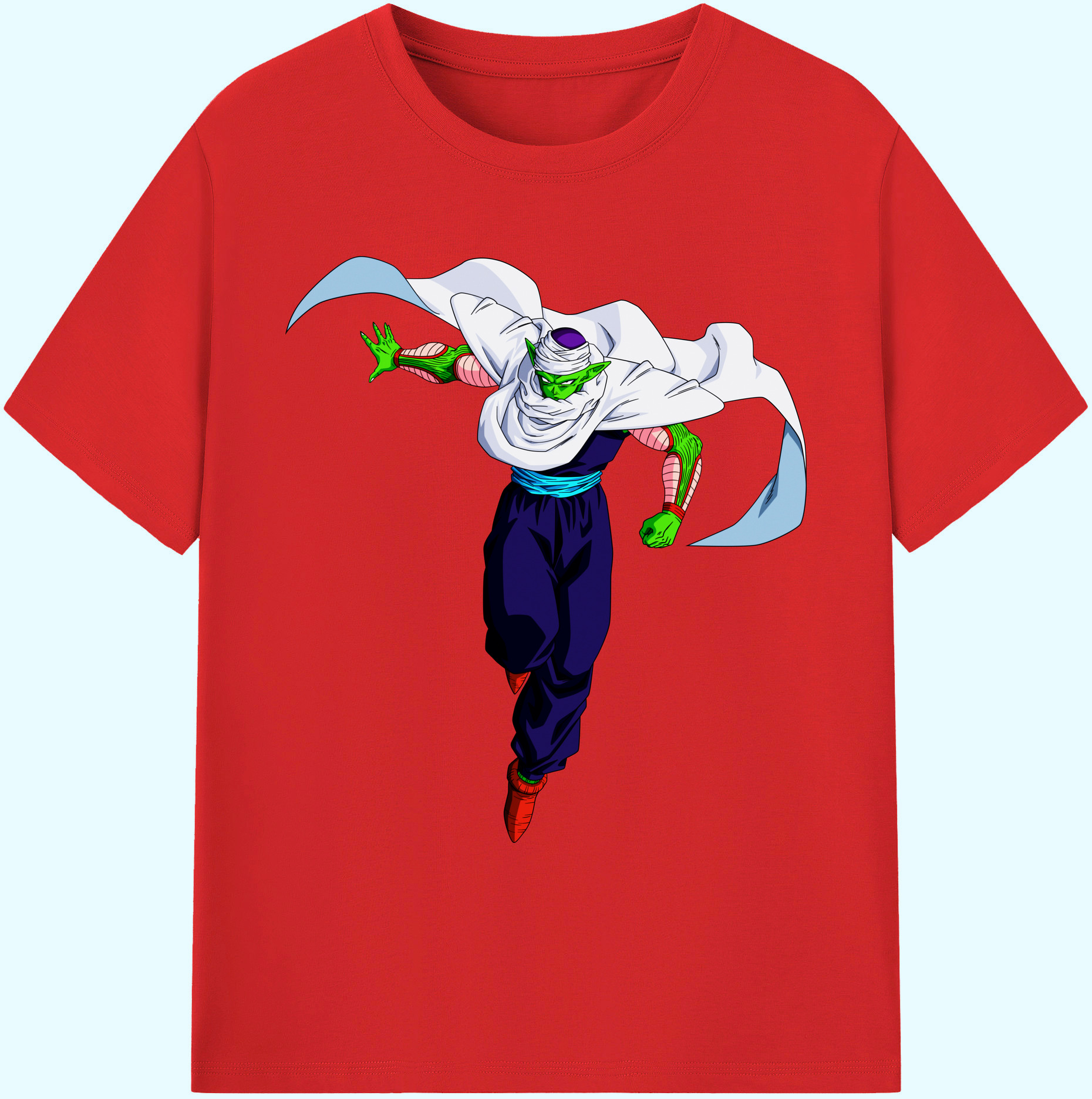 （画像用） ドラゴンボール ピッコロ DRAGON BALL Piccolo 綿100％ メンズ半袖Tシャツ｜肌触りやわらか＆通気性