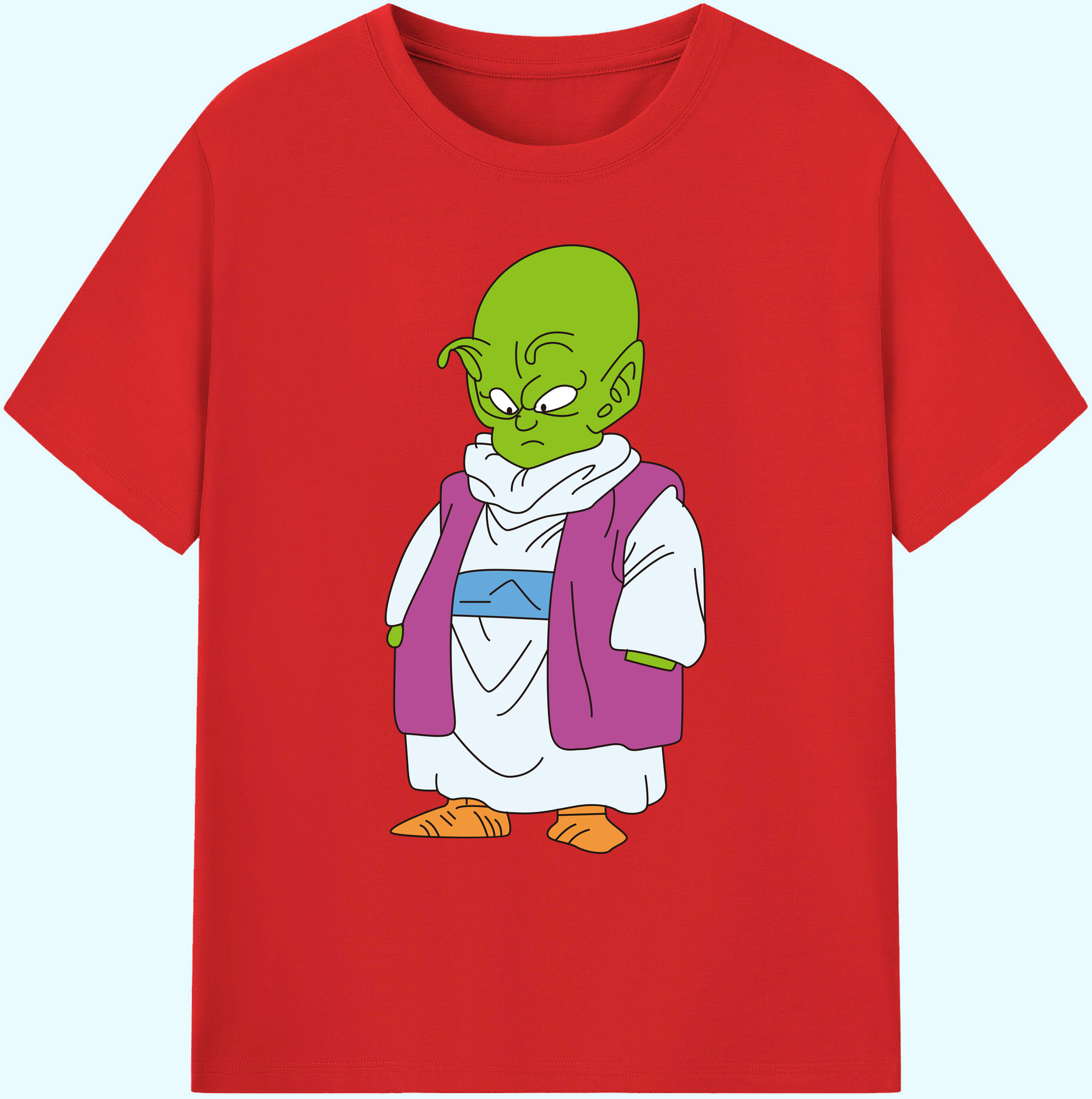（画像用） ドラゴンボール ピッコロ DRAGON BALL Piccolo 綿100％ メンズ半袖Tシャツ｜肌触りやわらか＆通気性