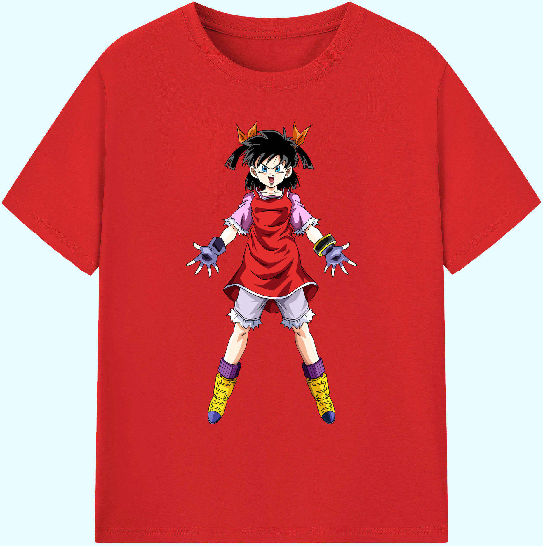 （画像用） ドラゴンボール パン DRAGON BALL Pan 綿100％ メンズ半袖Tシャツ｜肌触りやわらか＆通気性