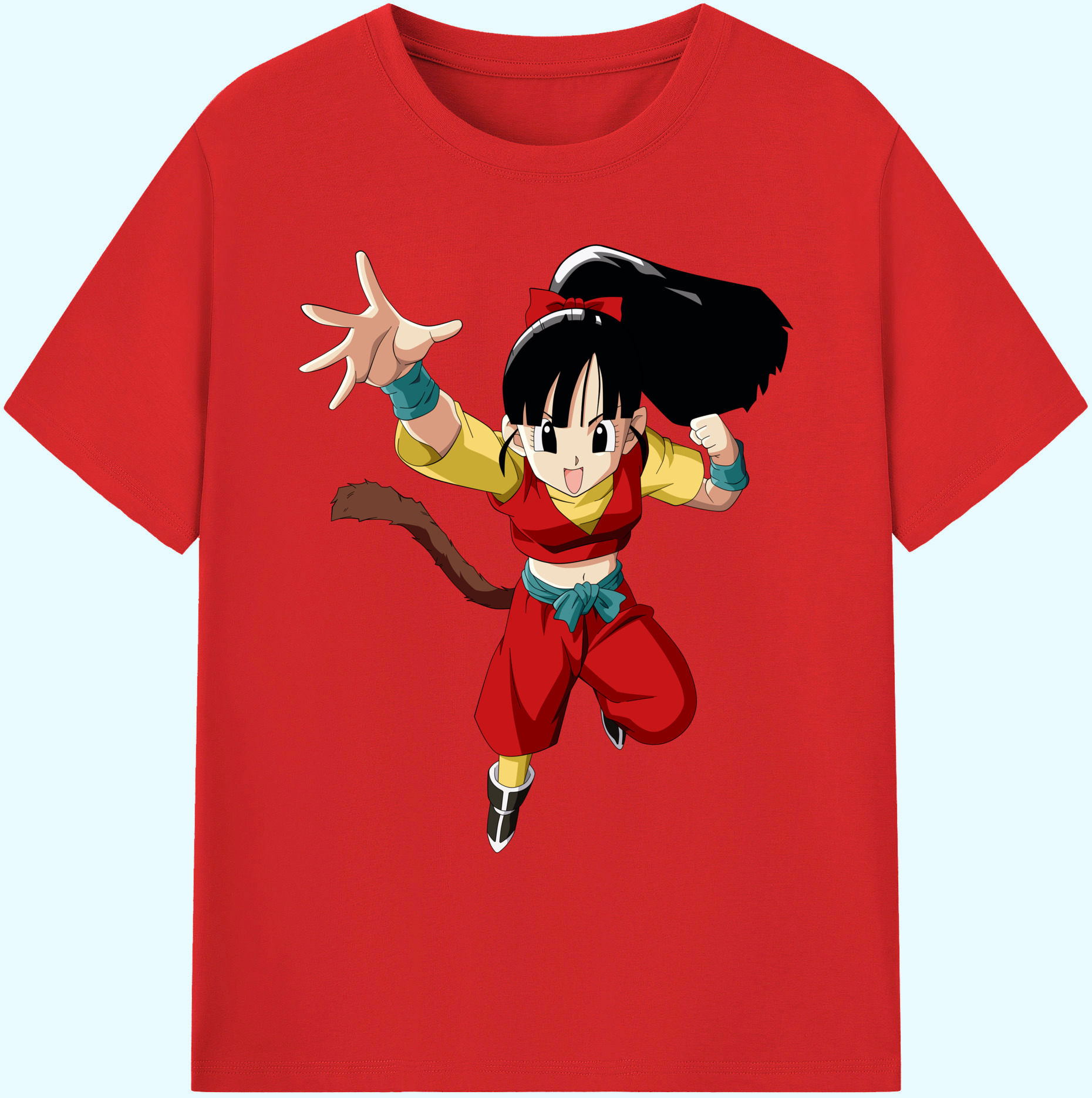 （画像用） ドラゴンボール パン DRAGON BALL Pan 綿100％ メンズ半袖Tシャツ｜肌触りやわらか＆通気性