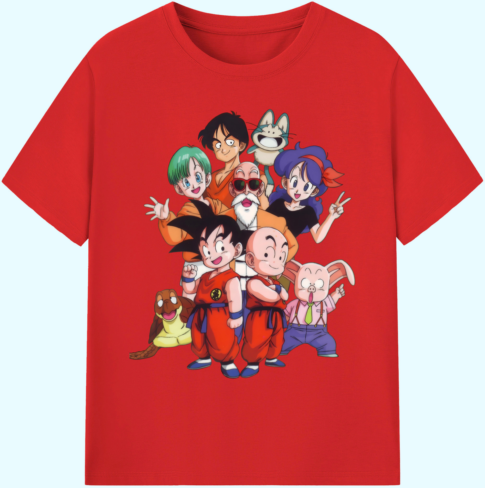 （画像用） ドラゴンボール DRAGON BALL 綿100％ メンズ半袖Tシャツ｜肌触りやわらか＆通気性