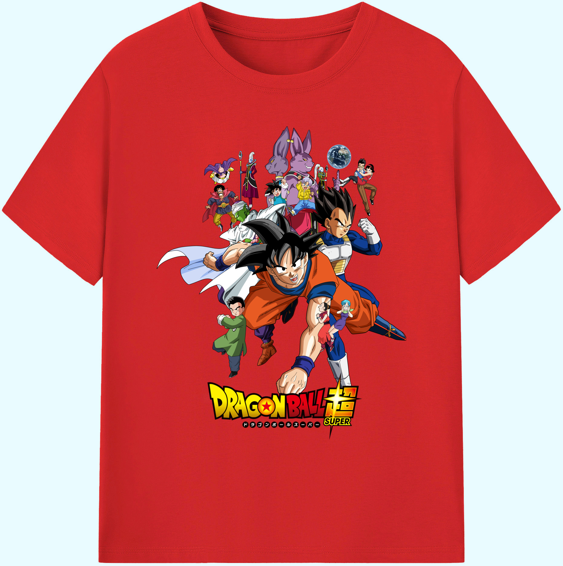（画像用） ドラゴンボール DRAGON BALL 綿100％ メンズ半袖Tシャツ｜肌触りやわらか＆通気性