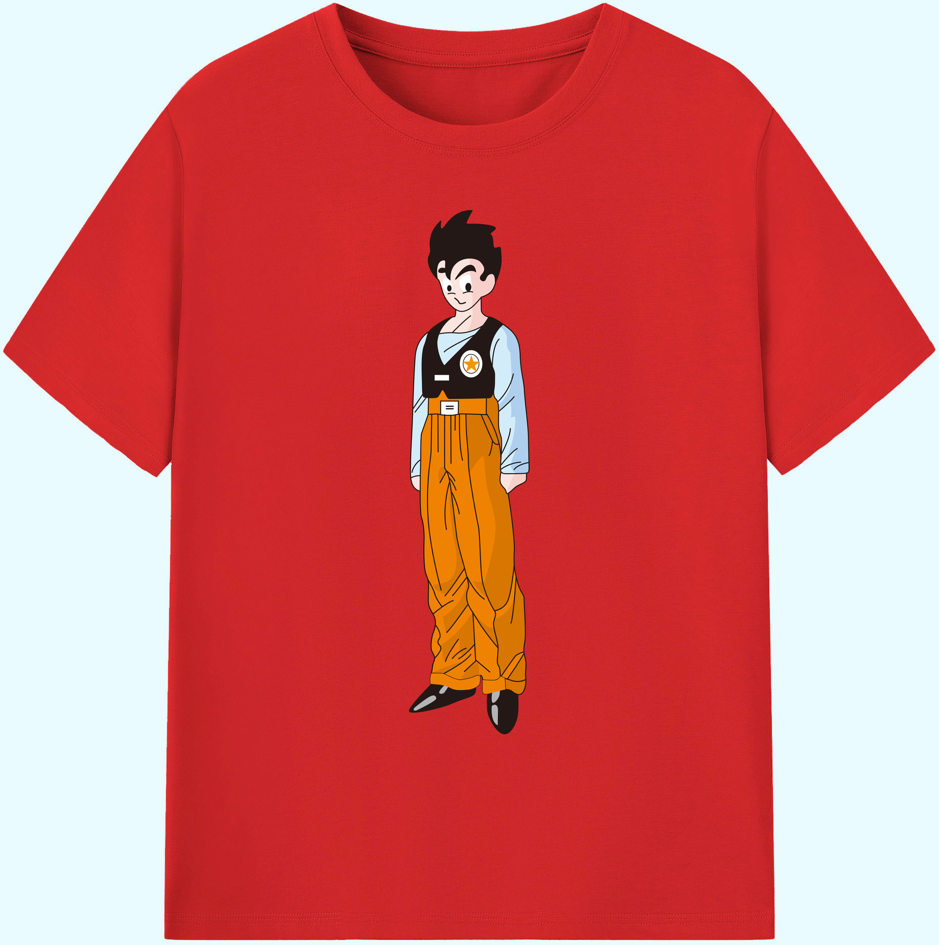 （画像用） ドラゴンボール DRAGON BALL 綿100％ メンズ半袖Tシャツ｜肌触りやわらか＆通気性