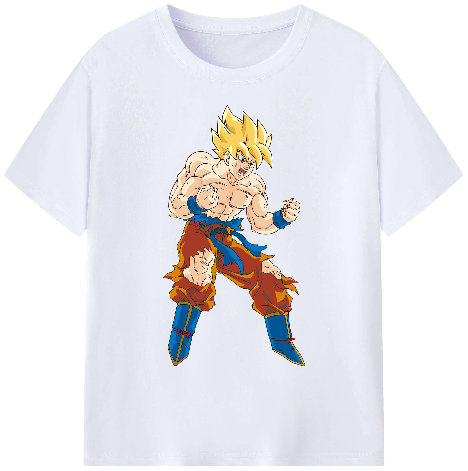 （画像用） ドラゴンボール 孫悟空（そん ごくう）Son Goku カカロット DRAGON BALL Kakarotto 綿100％ メンズ半袖Tシャツ｜肌触りやわらか＆通気性