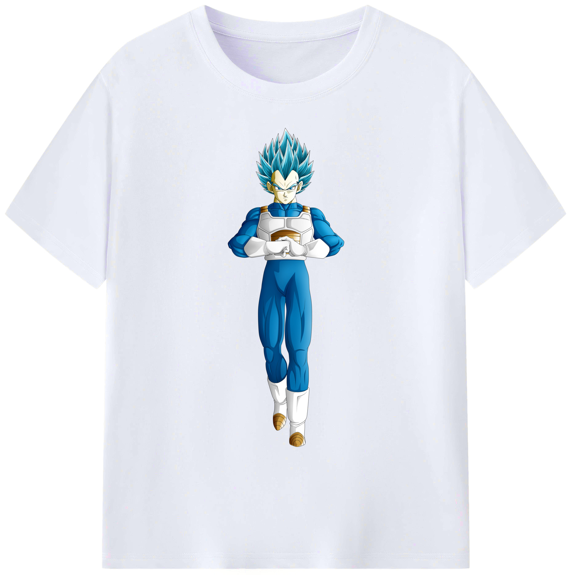 （画像用） ドラゴンボール ベジータ四世（Bejīta Yonsei）DRAGON BALL Vegeta IV 綿100％ メンズ半袖Tシャツ｜肌触りやわらか＆通気性