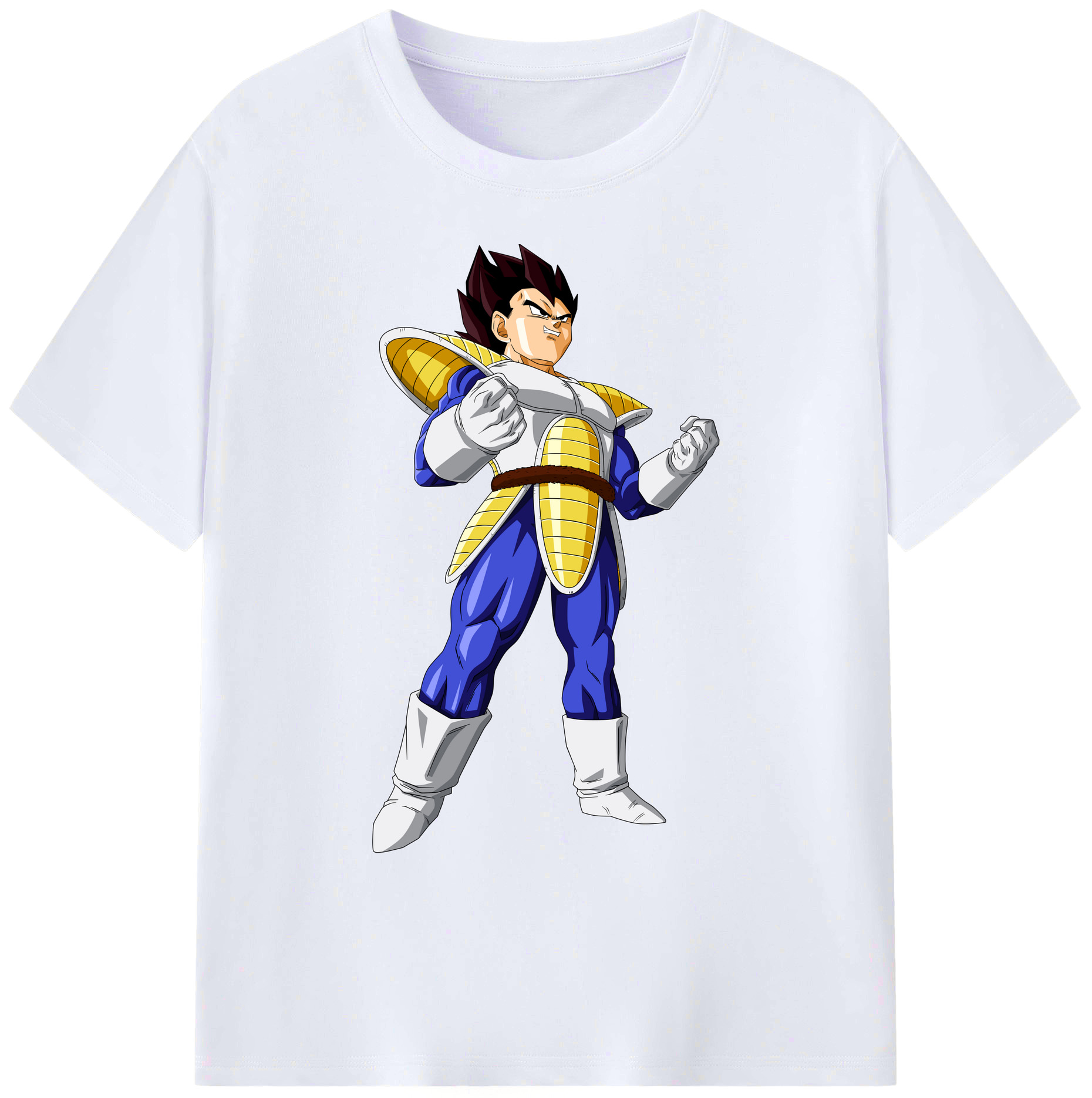 （画像用） ドラゴンボール ベジータ四世（Bejīta Yonsei）DRAGON BALL Vegeta IV 綿100％ メンズ半袖Tシャツ｜肌触りやわらか＆通気性