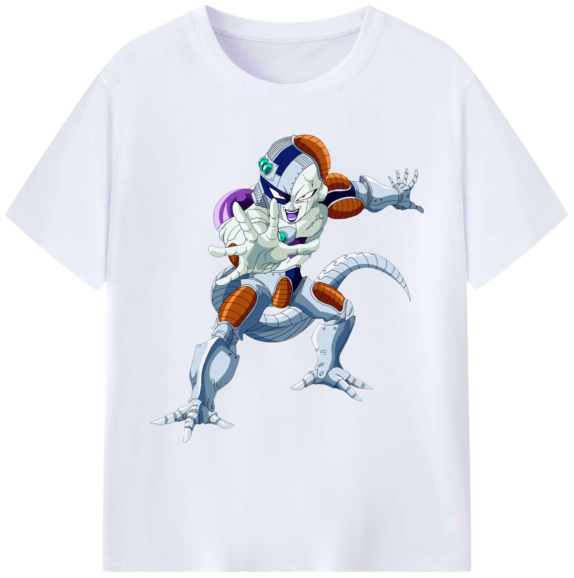 （画像用） ドラゴンボール フリーザ DRAGON BALL Frieza 綿100％ メンズ半袖Tシャツ｜肌触りやわらか＆通気性