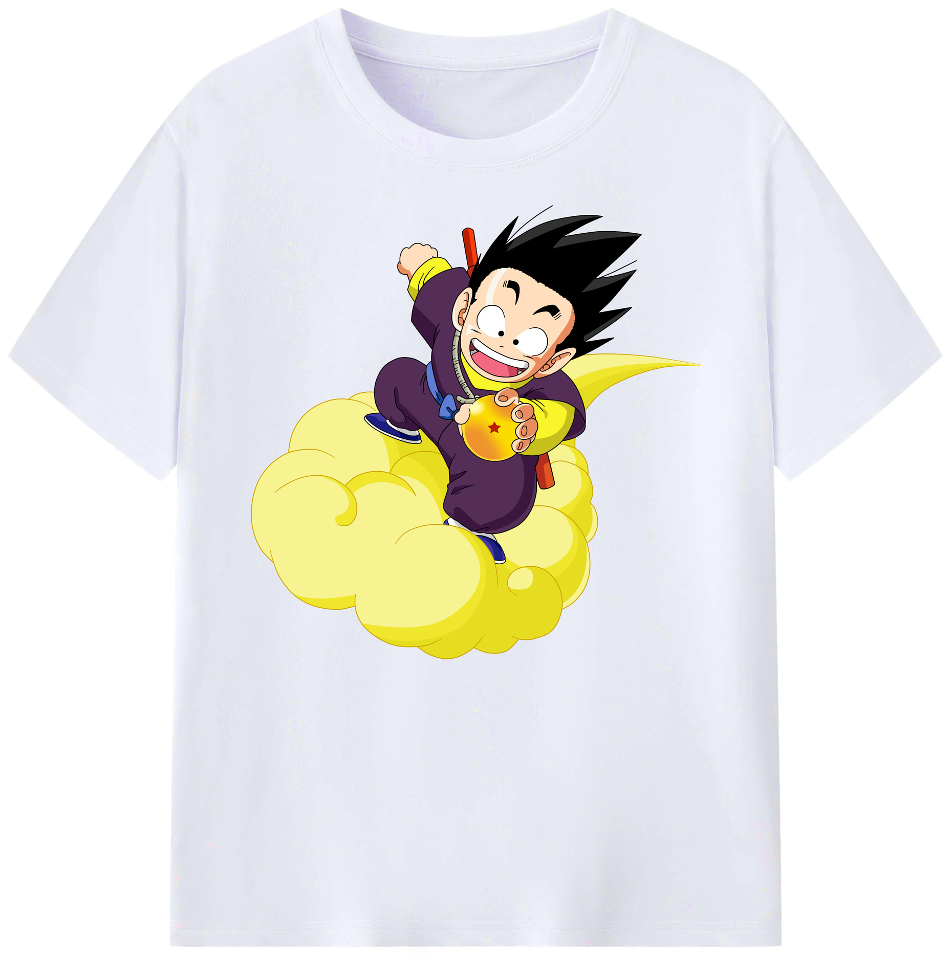 （画像用） ドラゴンボール 孫悟空（そん ごくう）Son Goku カカロット DRAGON BALL Kakarotto 綿100％ メンズ半袖Tシャツ｜肌触りやわらか＆通気性