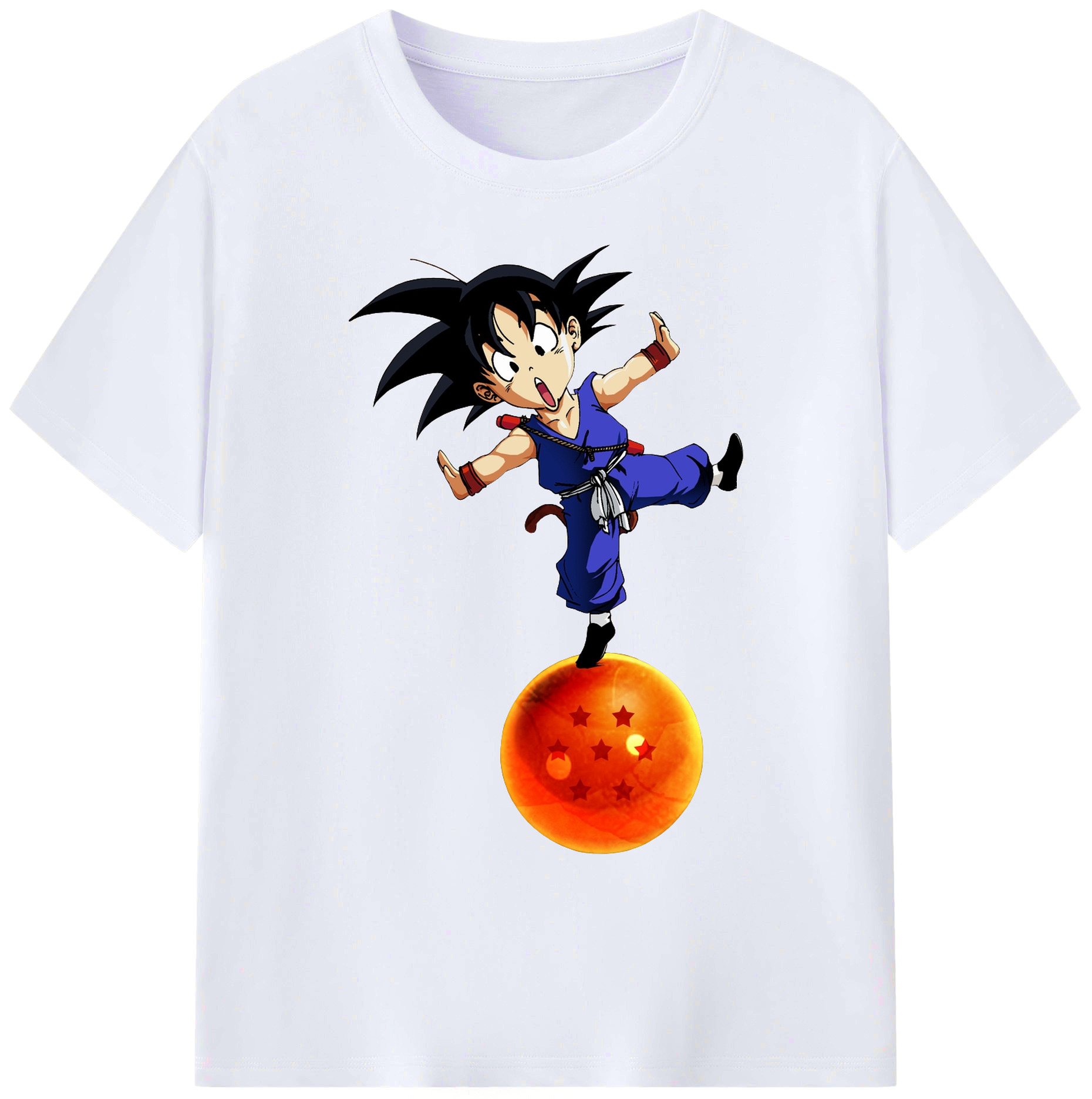（画像用） ドラゴンボール 孫悟空（そん ごくう）Son Goku カカロット DRAGON BALL Kakarotto 綿100％ メンズ半袖Tシャツ｜肌触りやわらか＆通気性