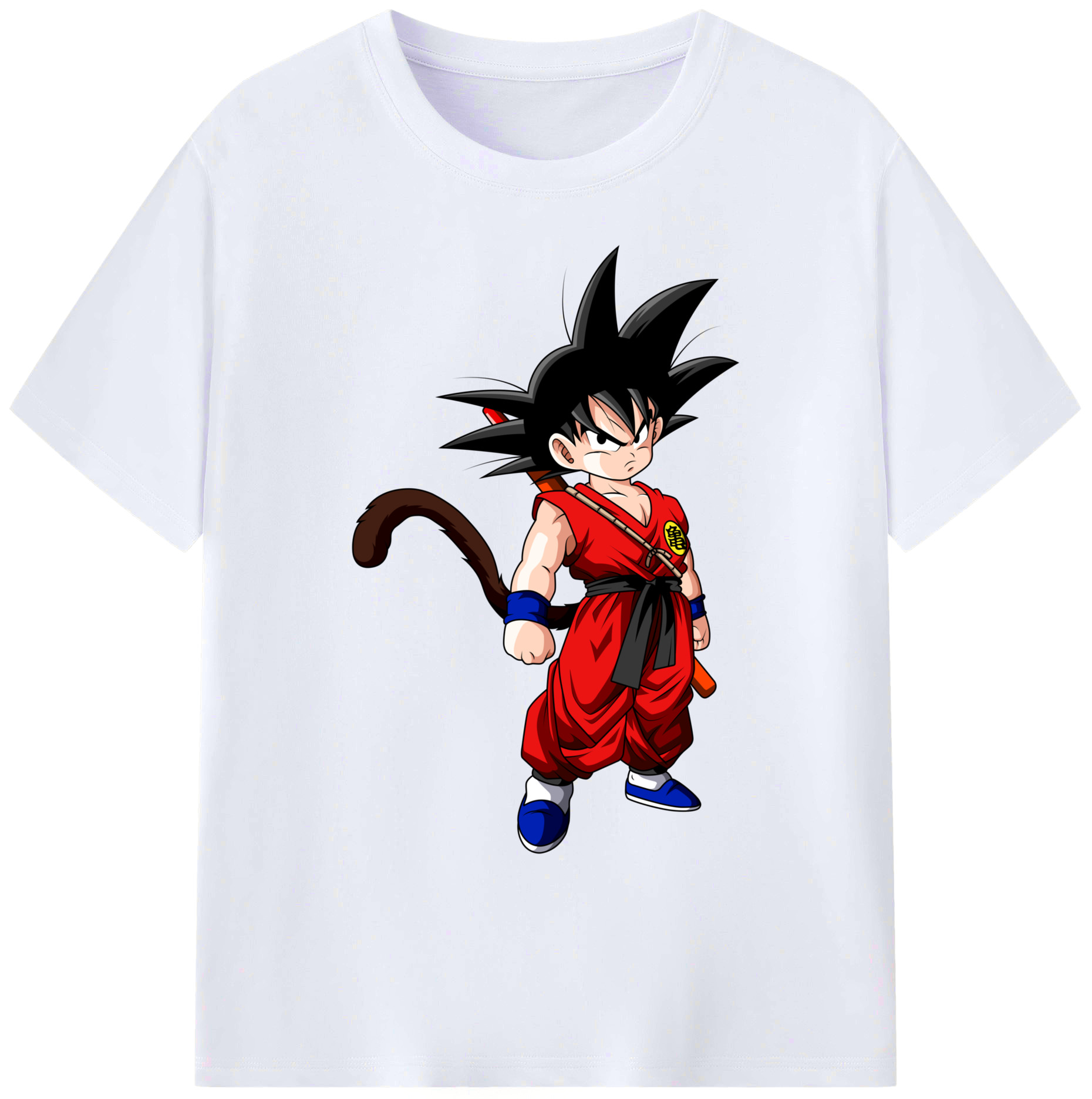 （画像用） ドラゴンボール 孫悟空（そん ごくう）Son Goku カカロット DRAGON BALL Kakarotto 綿100％ メンズ半袖Tシャツ｜肌触りやわらか＆通気性