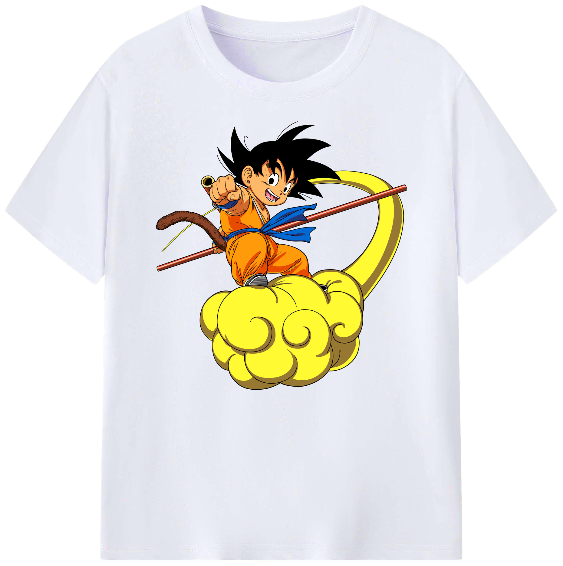 （画像用） ドラゴンボール 孫悟空（そん ごくう）Son Goku カカロット DRAGON BALL Kakarotto 綿100％ メンズ半袖Tシャツ｜肌触りやわらか＆通気性