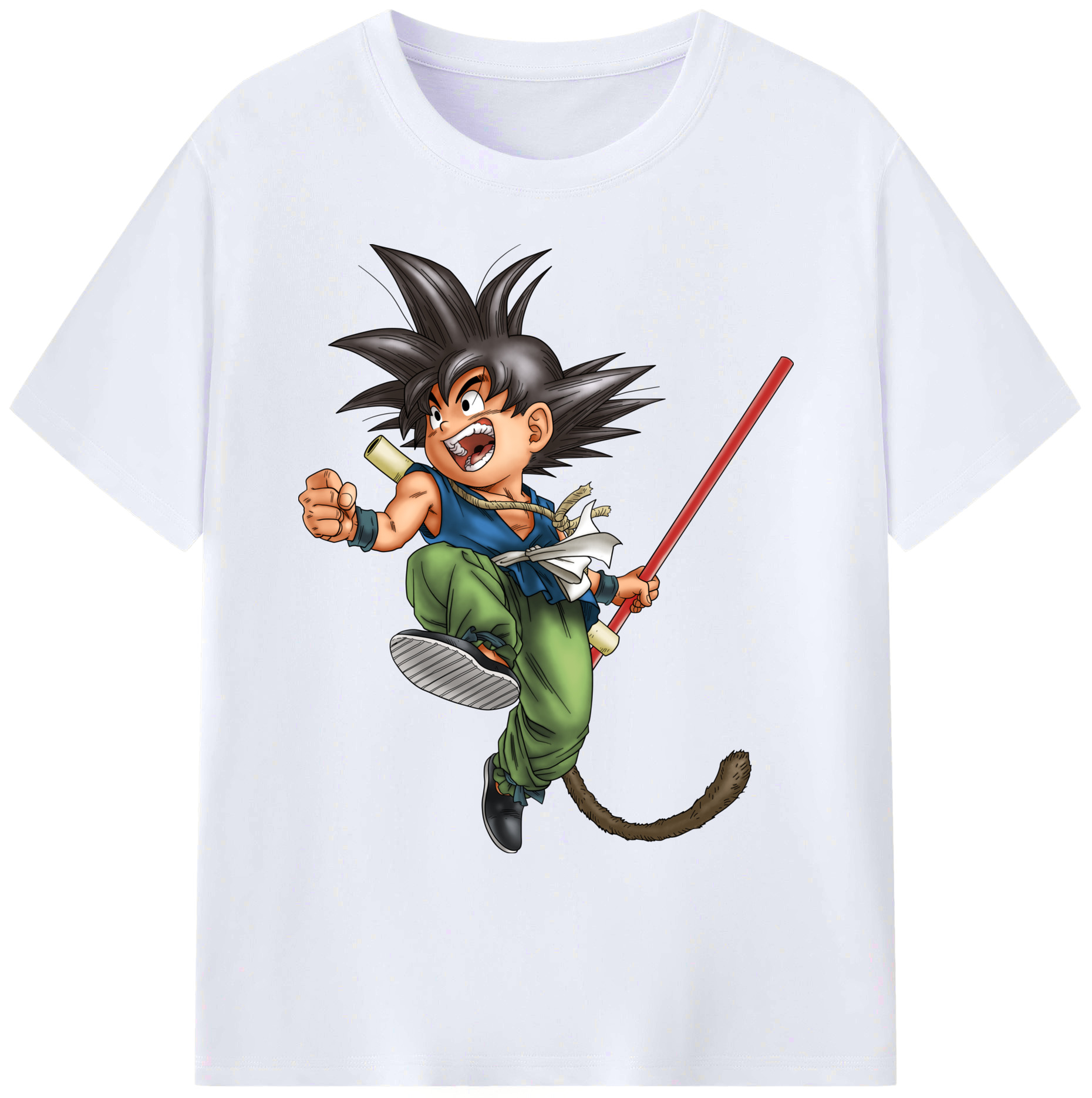 （画像用） ドラゴンボール 孫悟空（そん ごくう）Son Goku カカロット DRAGON BALL Kakarotto 綿100％ メンズ半袖Tシャツ｜肌触りやわらか＆通気性