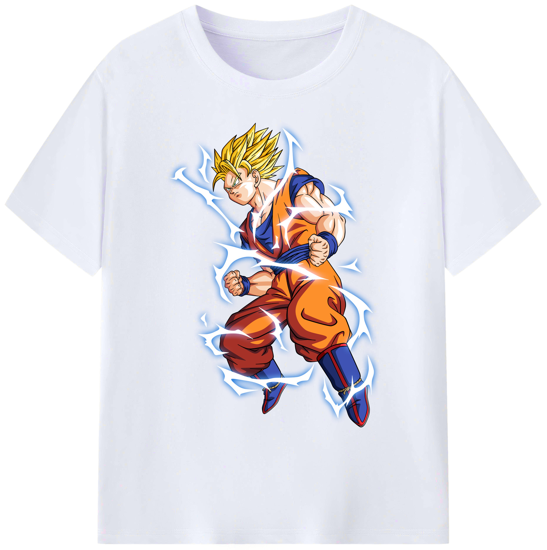 （画像用） ドラゴンボール 孫悟空（そん ごくう）Son Goku カカロット DRAGON BALL Kakarotto 綿100％ メンズ半袖Tシャツ｜肌触りやわらか＆通気性