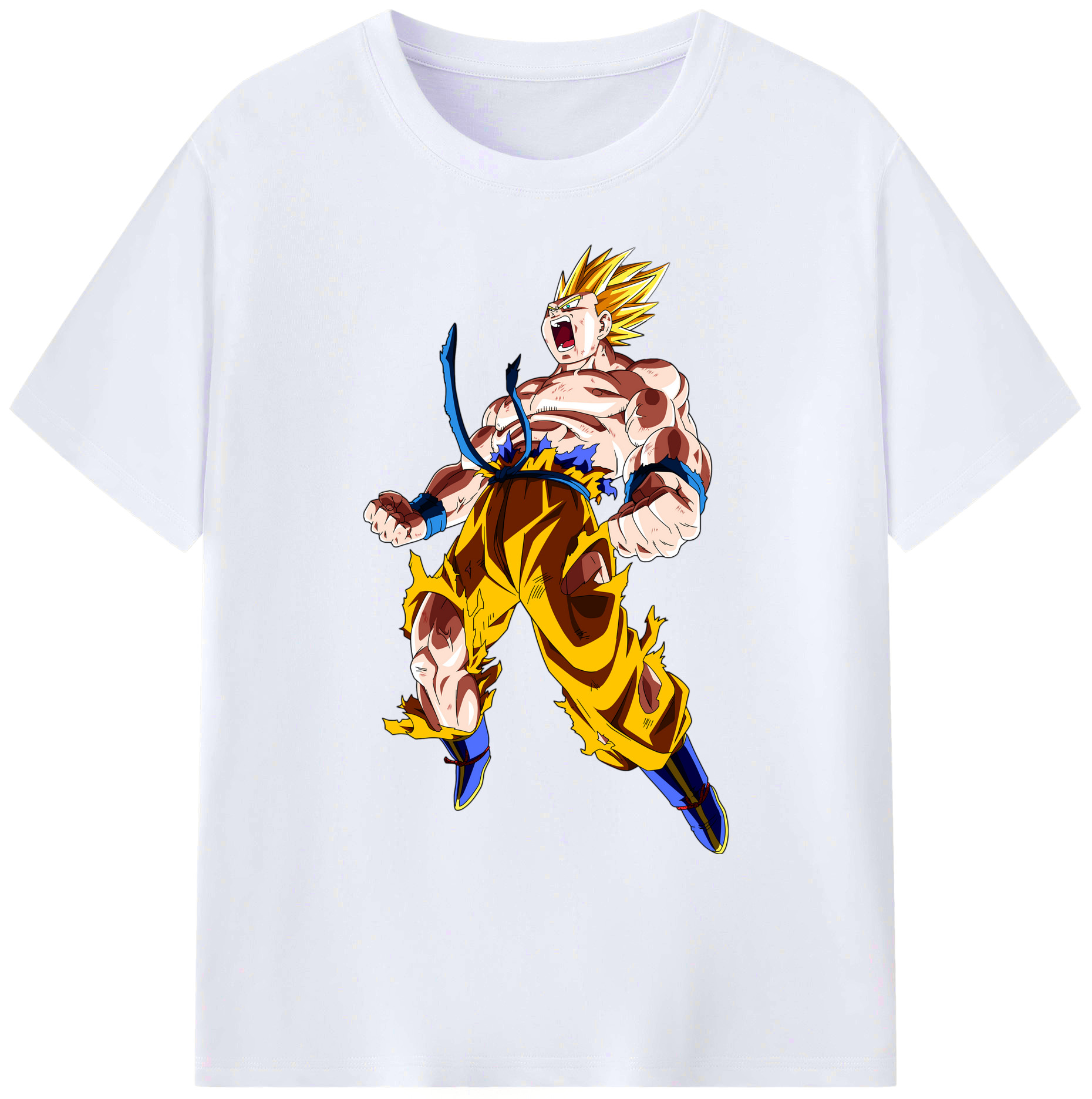 （画像用） ドラゴンボール 孫悟空（そん ごくう）Son Goku カカロット DRAGON BALL Kakarotto 綿100％ メンズ半袖Tシャツ｜肌触りやわらか＆通気性