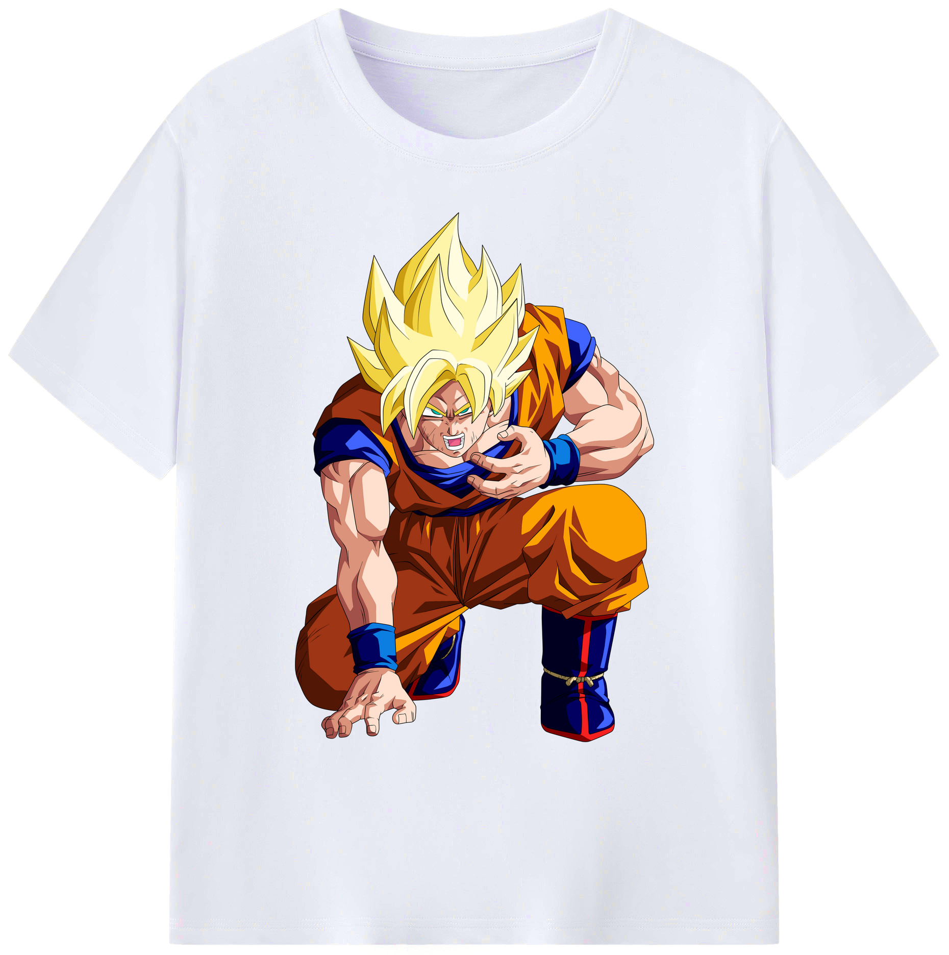 （画像用） ドラゴンボール 孫悟空（そん ごくう）Son Goku カカロット DRAGON BALL Kakarotto 綿100％ メンズ半袖Tシャツ｜肌触りやわらか＆通気性