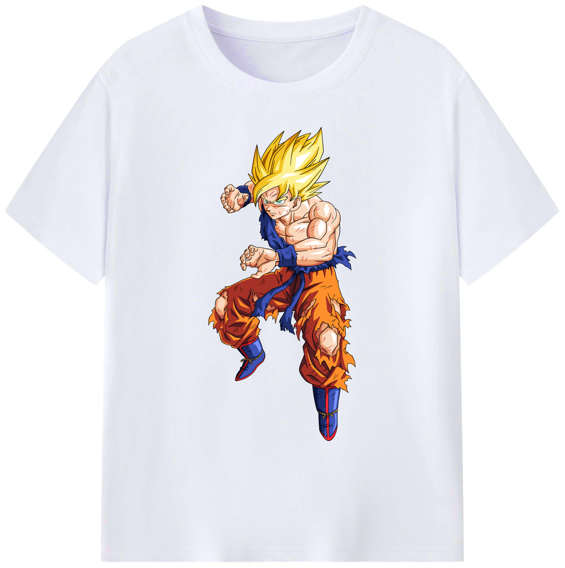 （画像用） ドラゴンボール 孫悟空（そん ごくう）Son Goku カカロット DRAGON BALL Kakarotto 綿100％ メンズ半袖Tシャツ｜肌触りやわらか＆通気性