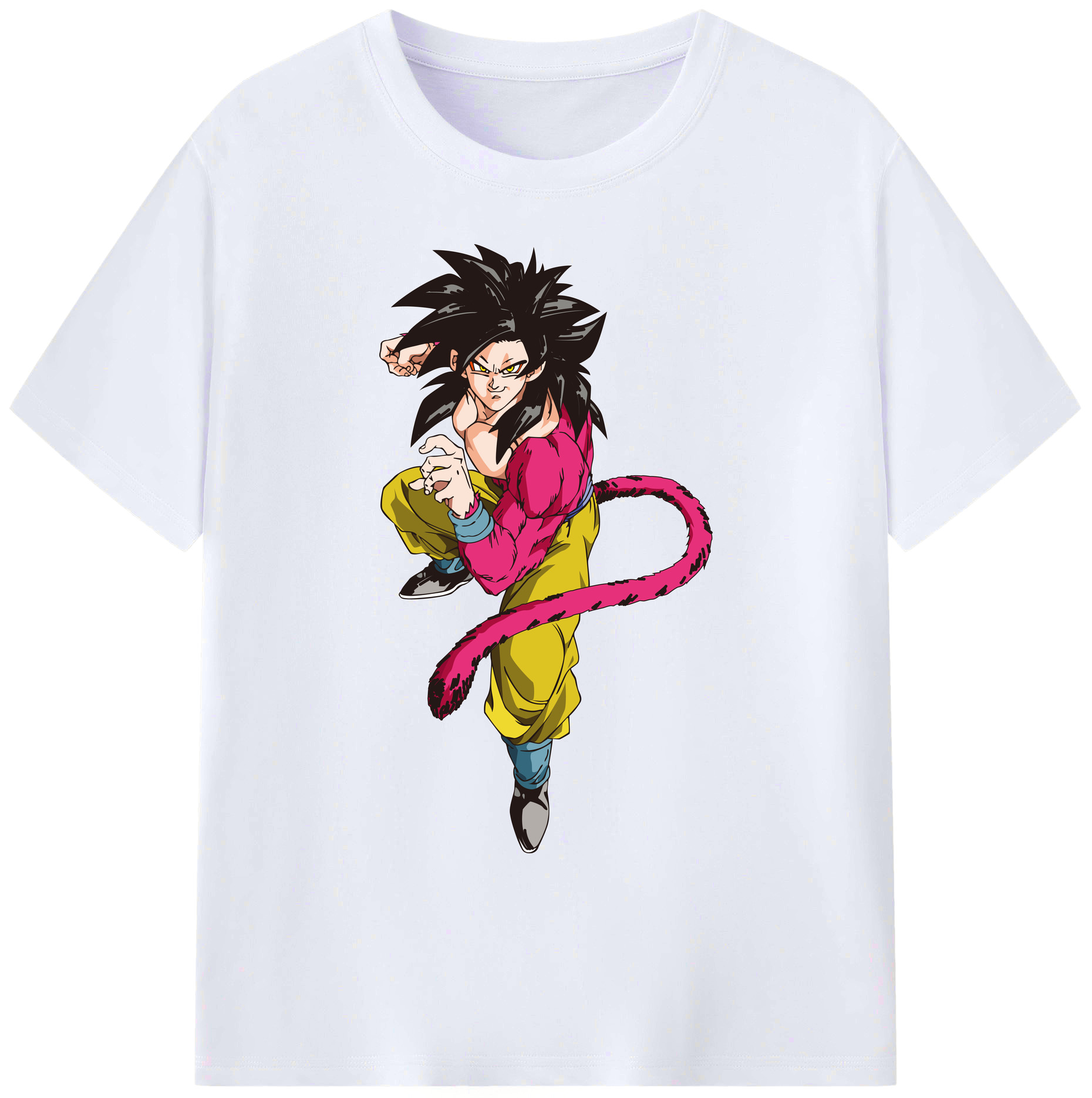 （画像用） ドラゴンボール 孫悟空（そん ごくう）Son Goku カカロット DRAGON BALL Kakarotto 綿100％ メンズ半袖Tシャツ｜肌触りやわらか＆通気性