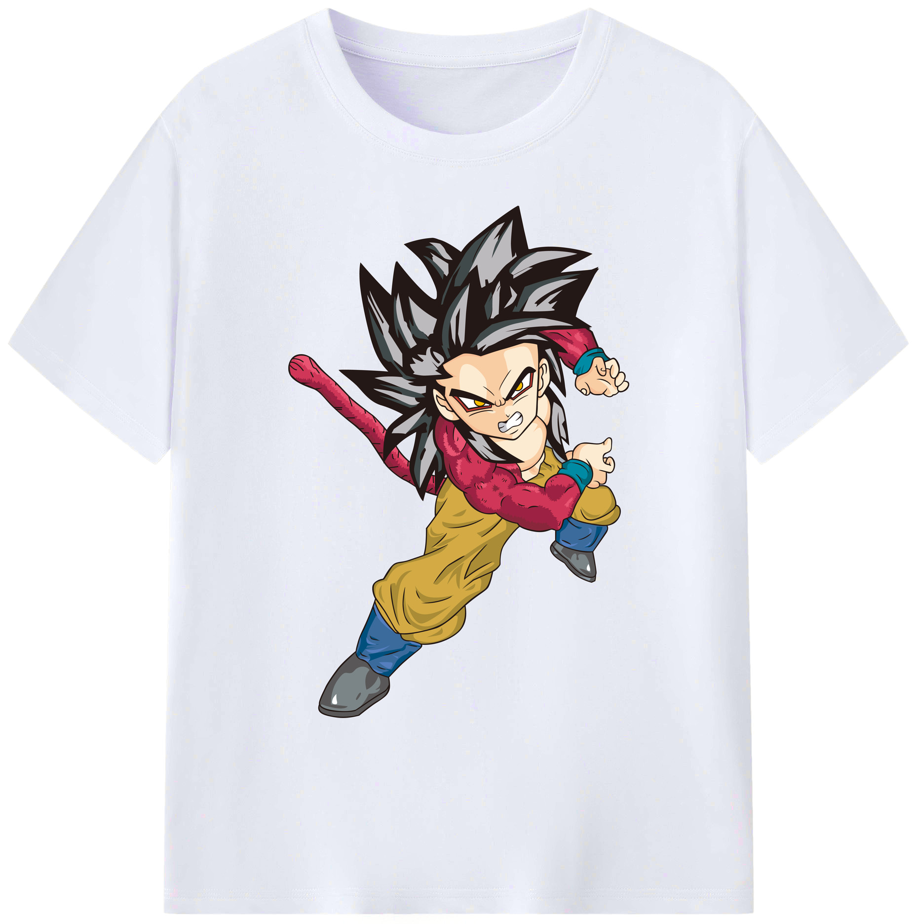 （画像用） ドラゴンボール 孫悟空（そん ごくう）Son Goku カカロット DRAGON BALL Kakarotto 綿100％ メンズ半袖Tシャツ｜肌触りやわらか＆通気性