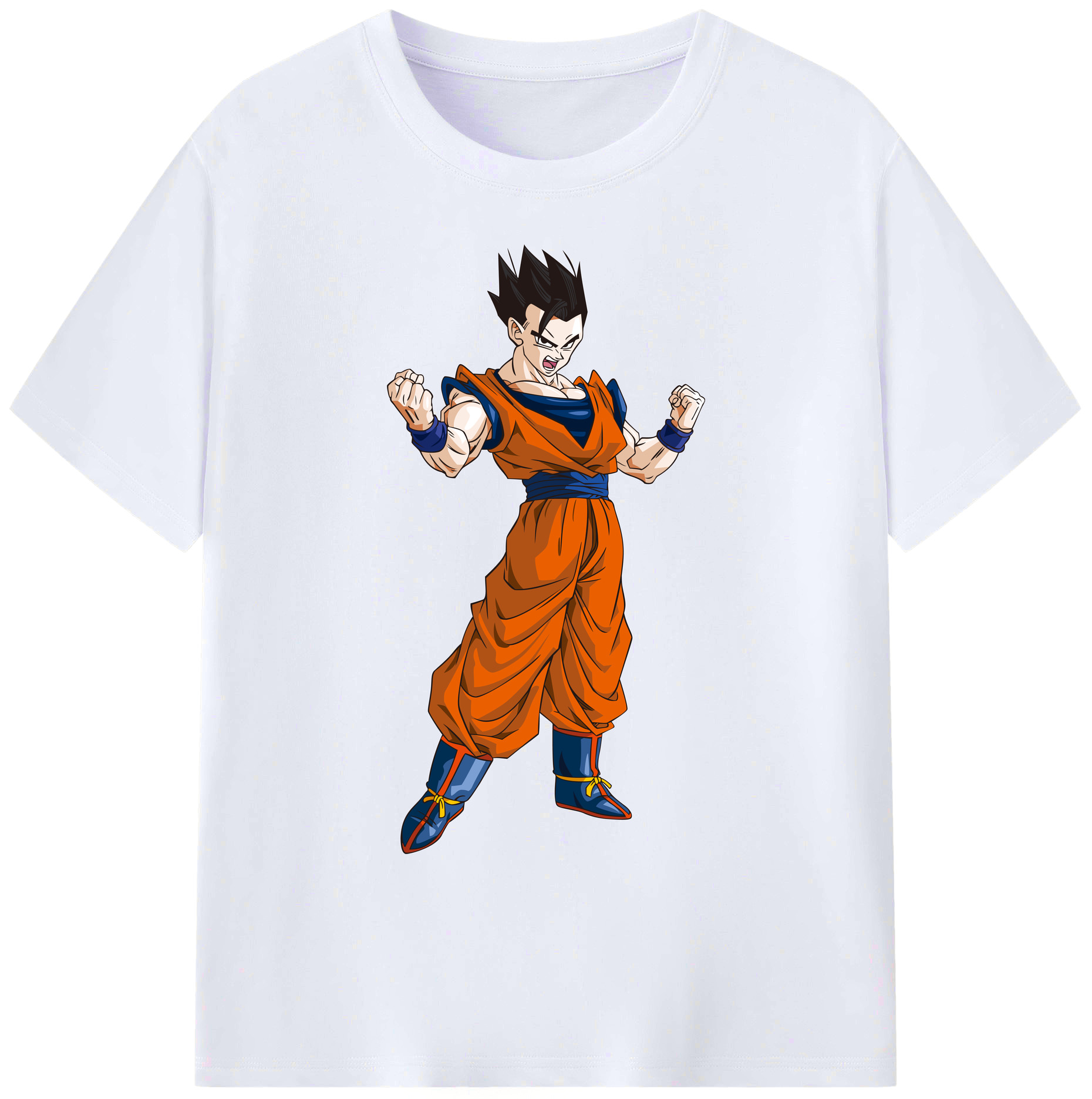 （画像用） ドラゴンボール 孫 悟飯（そんごはん）DRAGON BALL Son Gohan 綿100％ メンズ半袖Tシャツ｜肌触りやわらか＆通気性