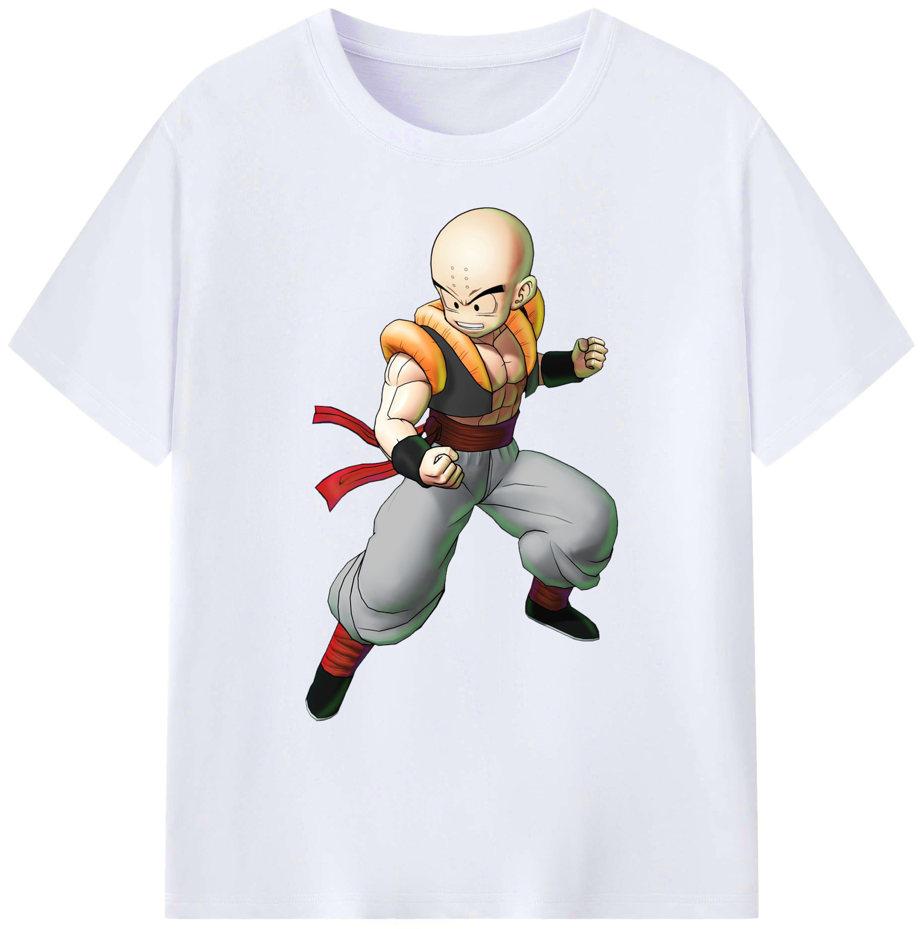 （画像用） ドラゴンボール クリリン DRAGON BALL krillin 綿100％ メンズ半袖Tシャツ｜肌触りやわらか＆通気性