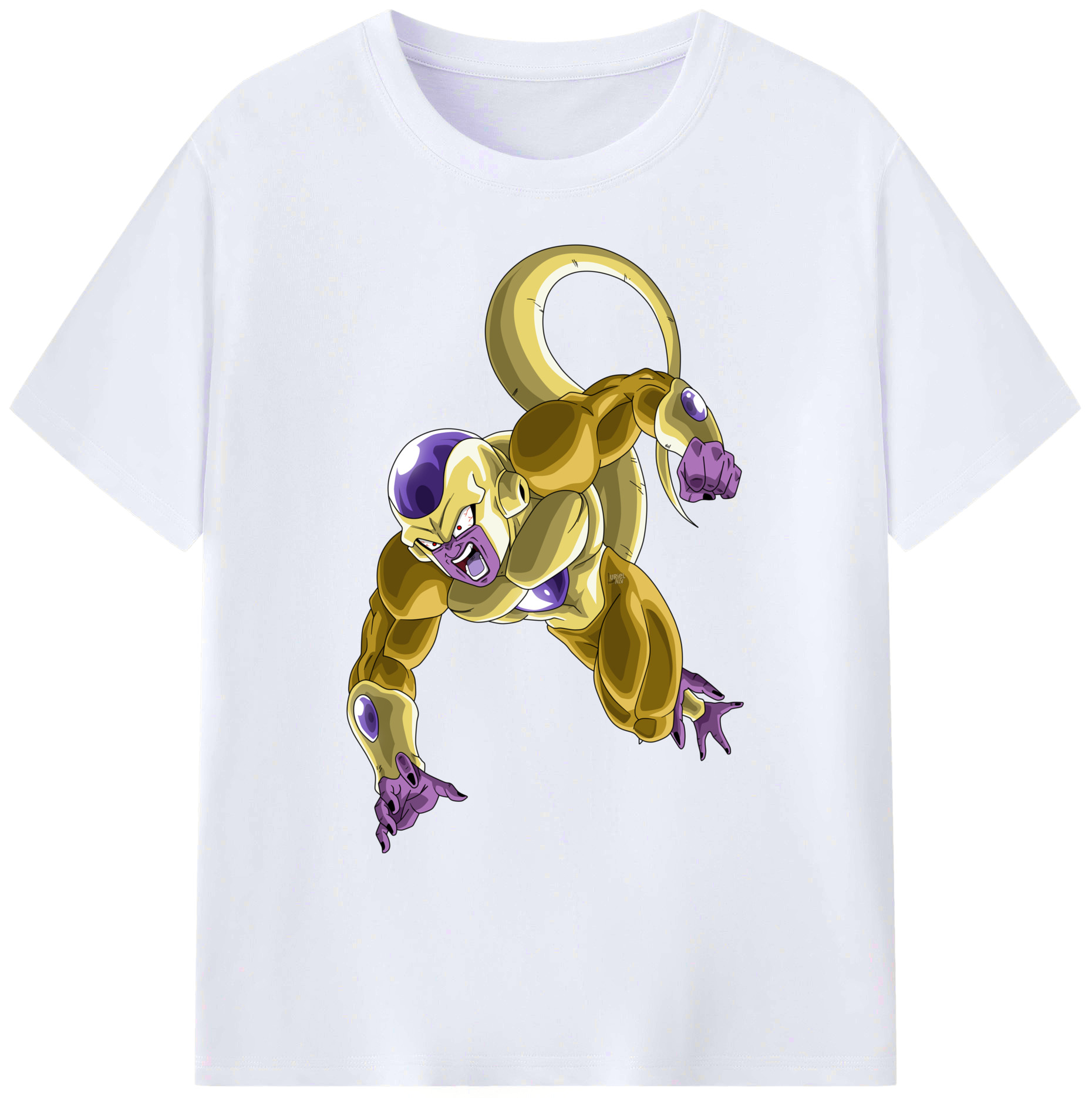（画像用） ドラゴンボール フリーザ DRAGON BALL Frieza 綿100％ メンズ半袖Tシャツ｜肌触りやわらか＆通気性