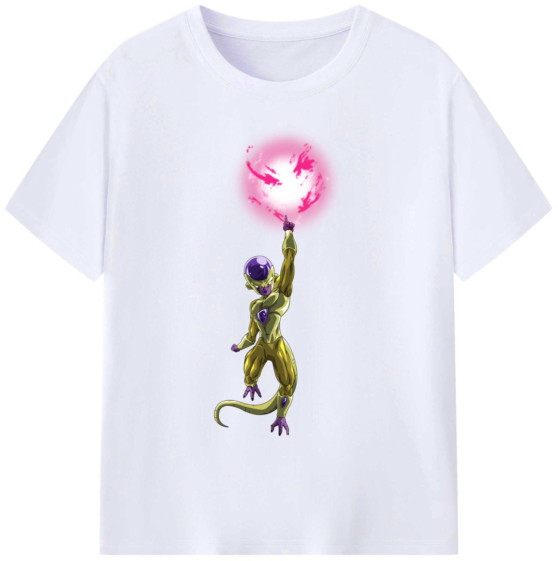 （画像用） ドラゴンボール フリーザ DRAGON BALL Frieza 綿100％ メンズ半袖Tシャツ｜肌触りやわらか＆通気性
