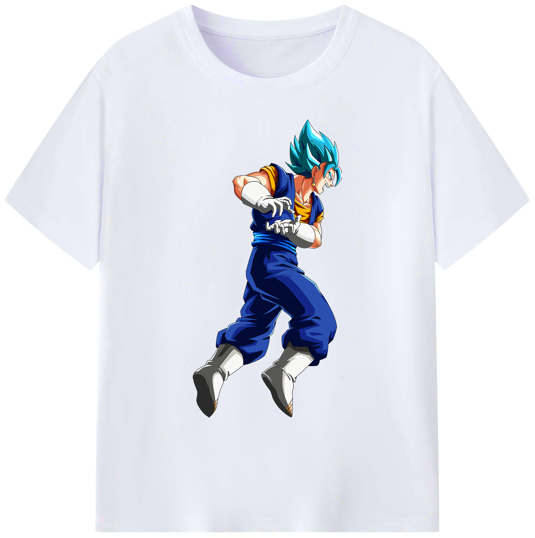 （画像用） ドラゴンボール ベジット DRAGON BALL Vegetto 綿100％ メンズ半袖Tシャツ｜肌触りやわらか＆通気性