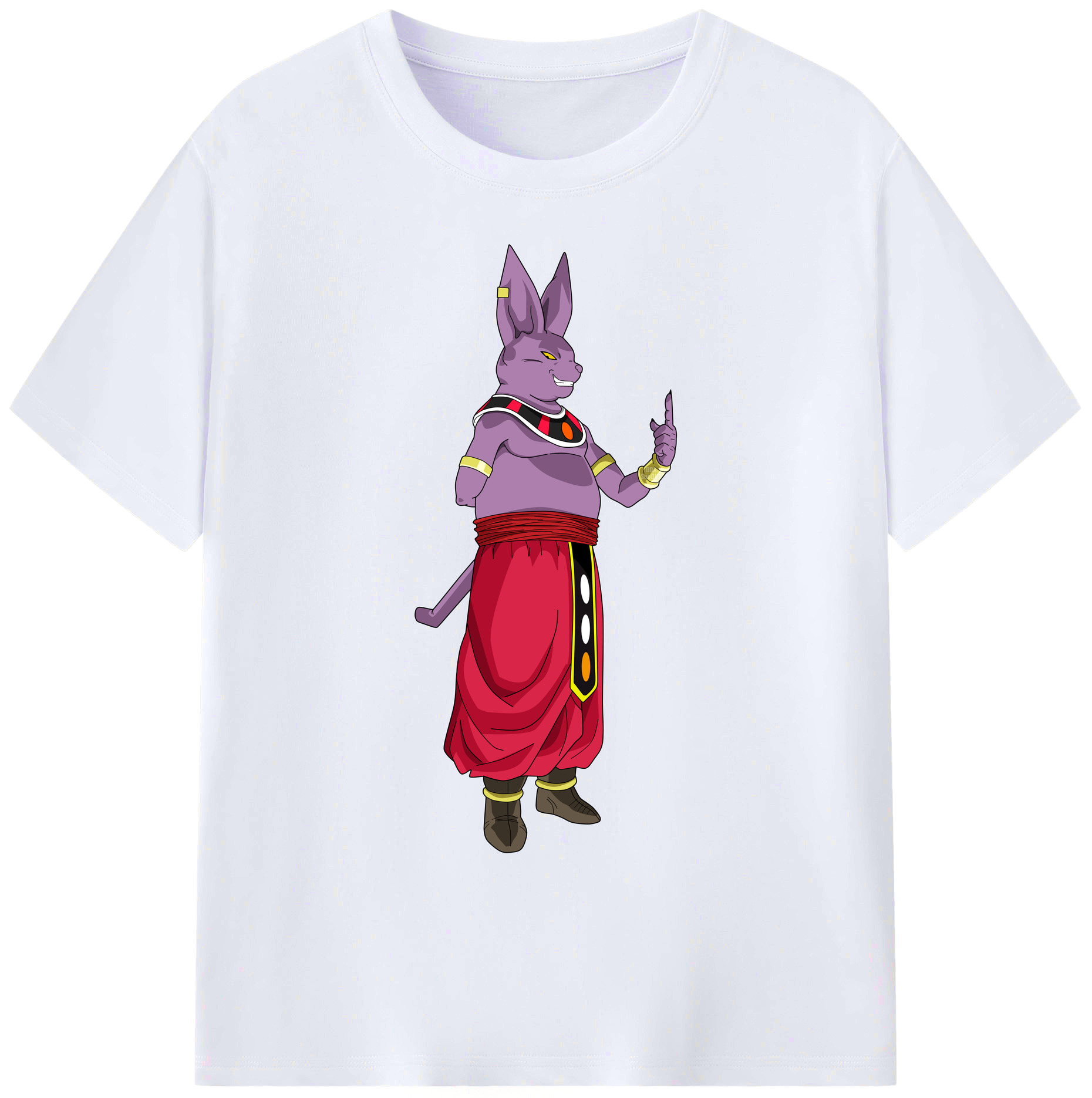 （画像用） ドラゴンボール シャンパ DRAGON BALL Champa 綿100％ メンズ半袖Tシャツ｜肌触りやわらか＆通気性