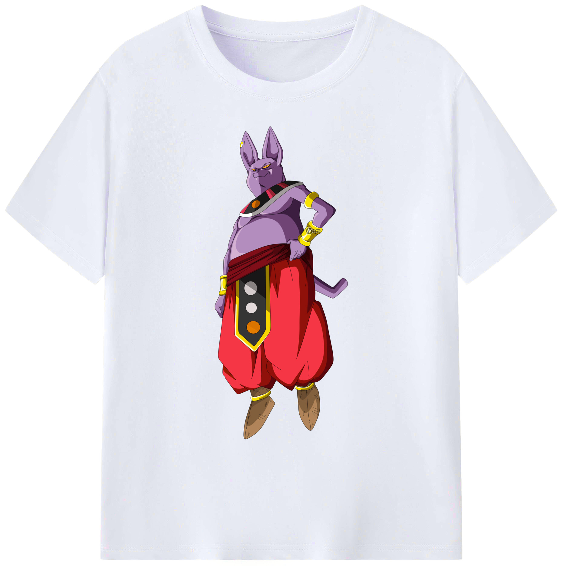 （画像用） ドラゴンボール シャンパ DRAGON BALL Champa 綿100％ メンズ半袖Tシャツ｜肌触りやわらか＆通気性