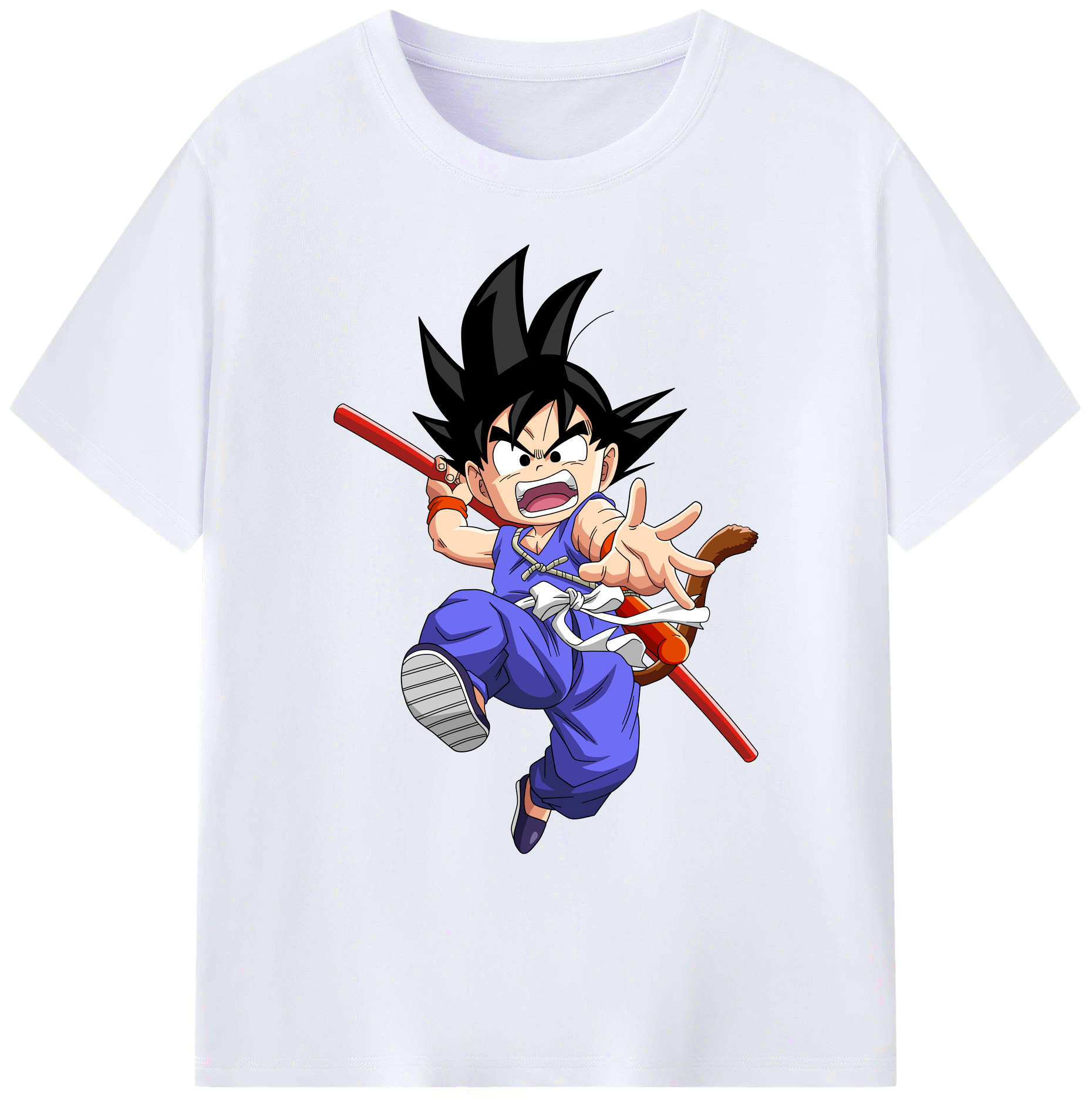 （画像用） ドラゴンボール 孫悟空（そん ごくう）Son Goku カカロット DRAGON BALL Kakarotto 綿100％ メンズ半袖Tシャツ｜肌触りやわらか＆通気性