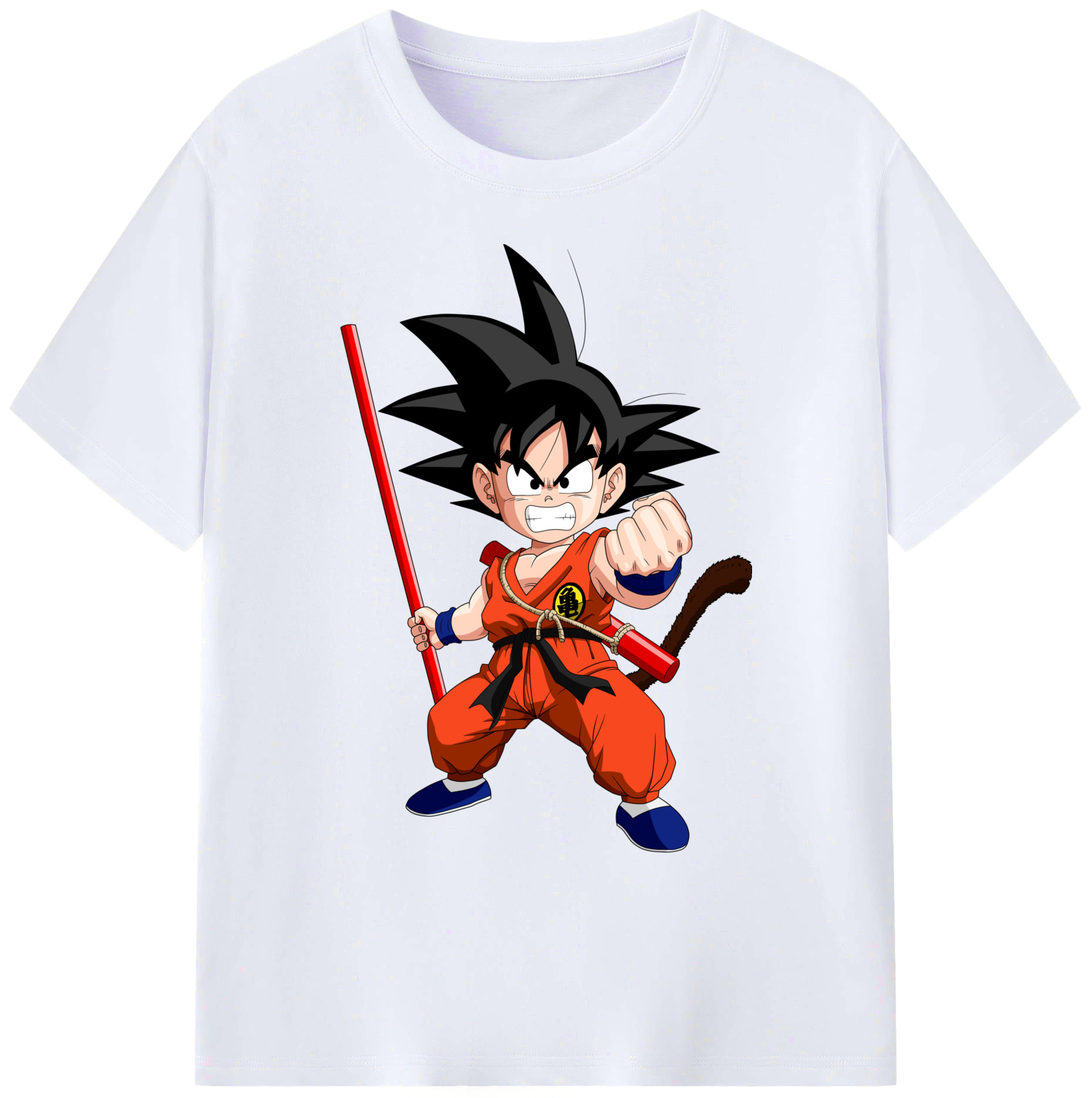 （画像用） ドラゴンボール 孫悟空（そん ごくう）Son Goku カカロット DRAGON BALL Kakarotto 綿100％ メンズ半袖Tシャツ｜肌触りやわらか＆通気性
