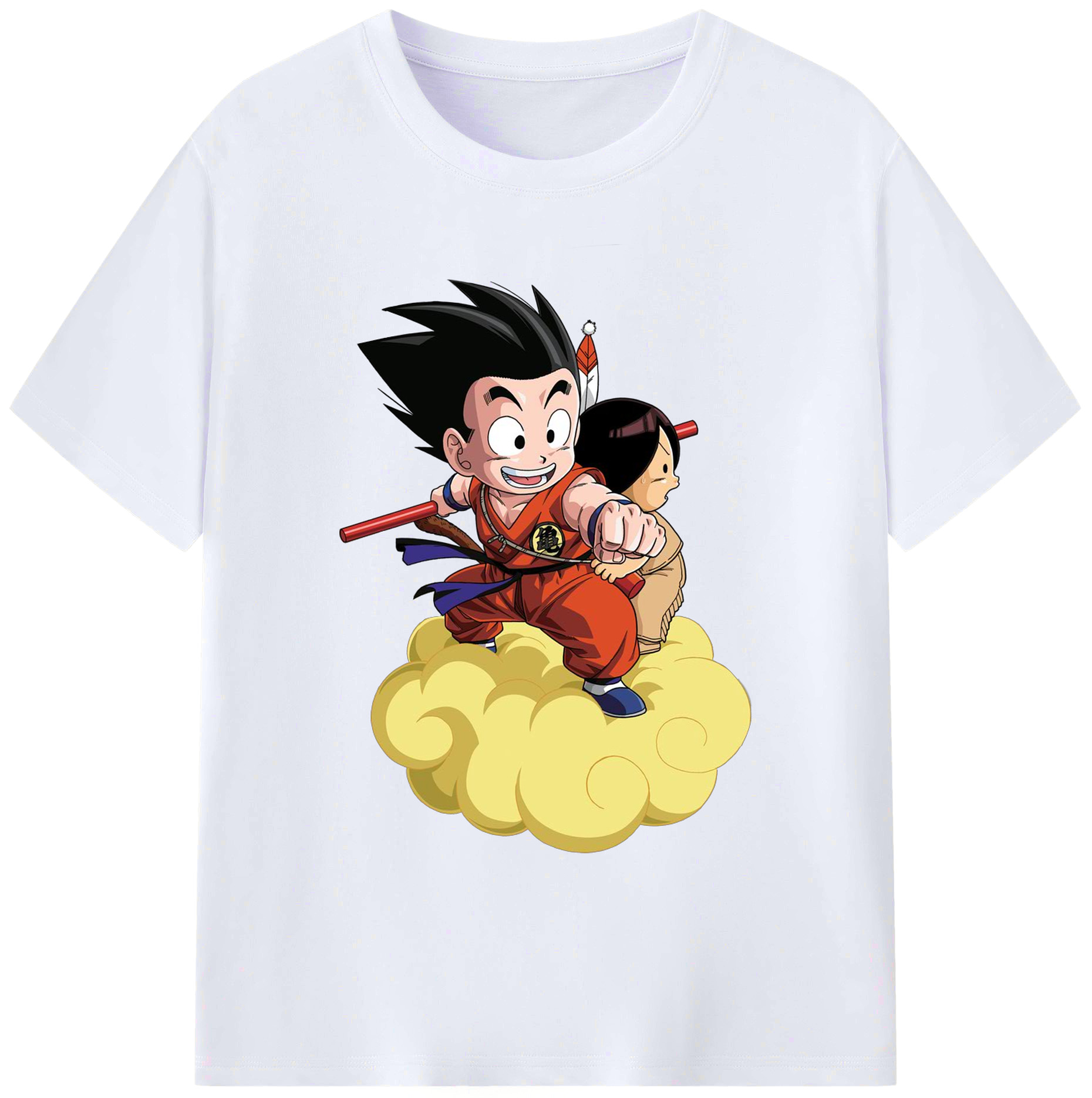 （画像用） ドラゴンボール 孫悟空（そん ごくう）Son Goku カカロット DRAGON BALL Kakarotto 綿100％ メンズ半袖Tシャツ｜肌触りやわらか＆通気性