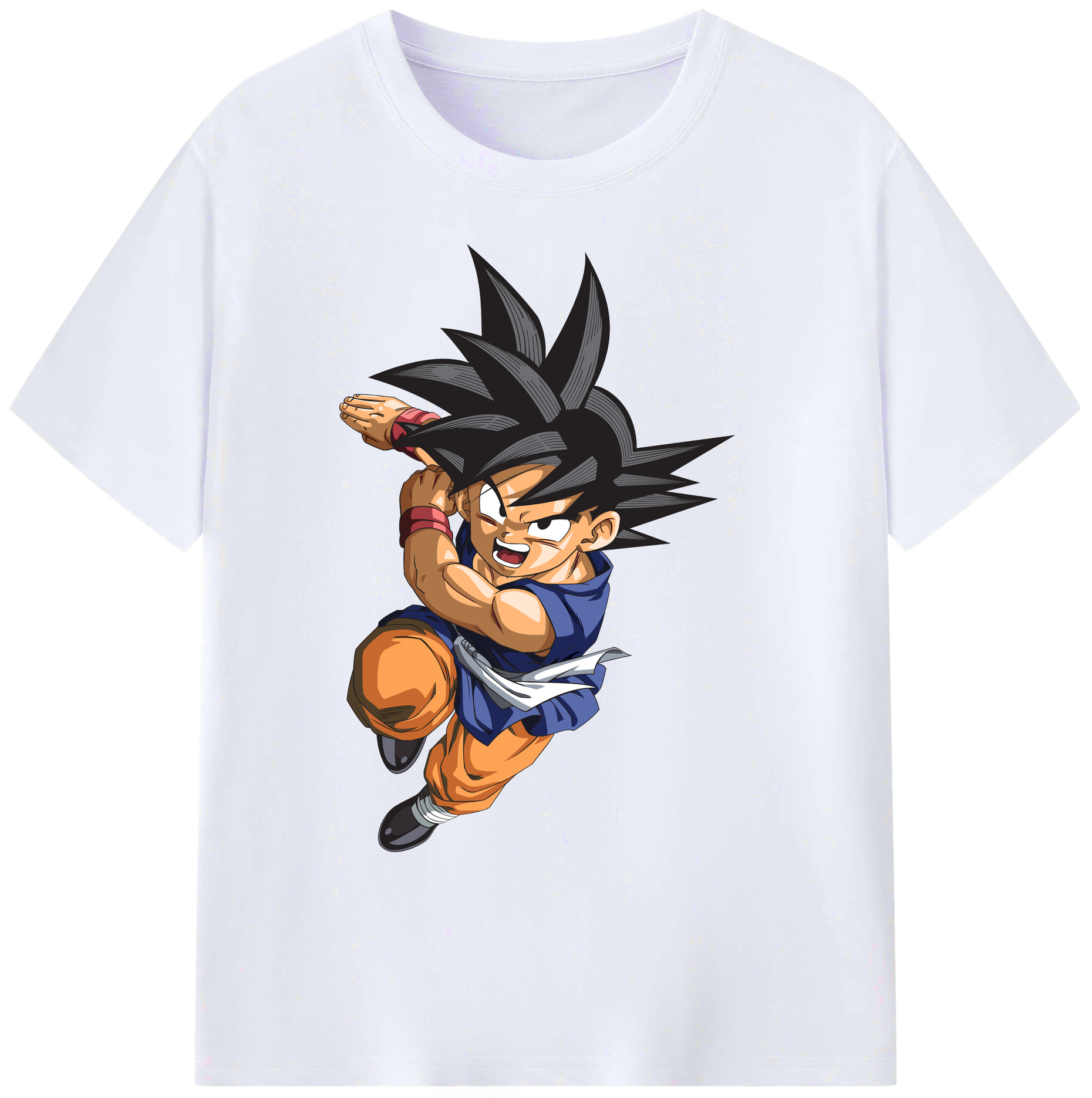（画像用） ドラゴンボール 孫悟空（そん ごくう）Son Goku カカロット DRAGON BALL Kakarotto 綿100％ メンズ半袖Tシャツ｜肌触りやわらか＆通気性