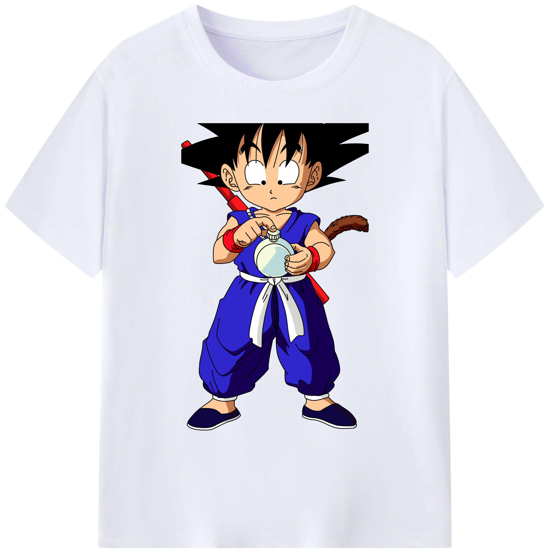 （画像用） ドラゴンボール 孫悟空（そん ごくう）Son Goku カカロット DRAGON BALL Kakarotto 綿100％ メンズ半袖Tシャツ｜肌触りやわらか＆通気性