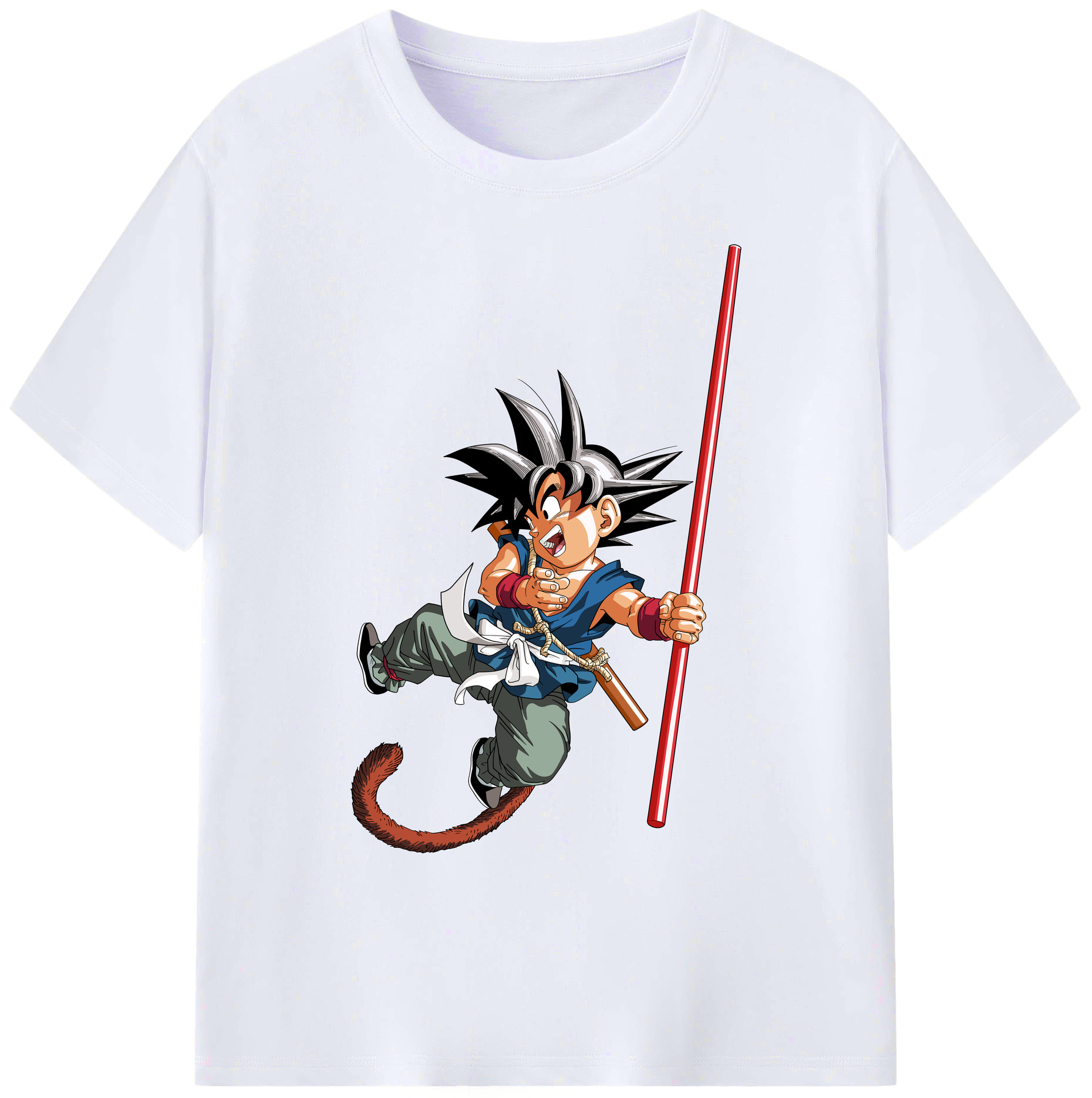 （画像用） ドラゴンボール 孫悟空（そん ごくう）Son Goku カカロット DRAGON BALL Kakarotto 綿100％ メンズ半袖Tシャツ｜肌触りやわらか＆通気性