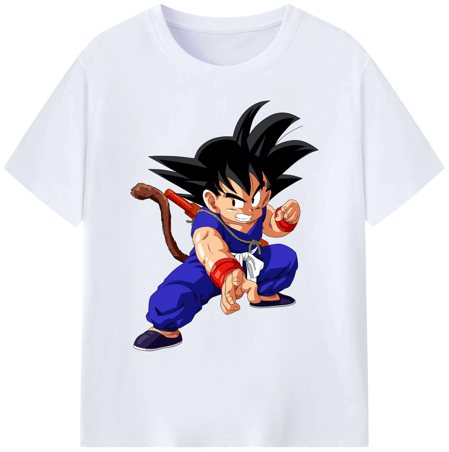 （画像用） ドラゴンボール 孫悟空（そん ごくう）Son Goku カカロット DRAGON BALL Kakarotto 綿100％ メンズ半袖Tシャツ｜肌触りやわらか＆通気性