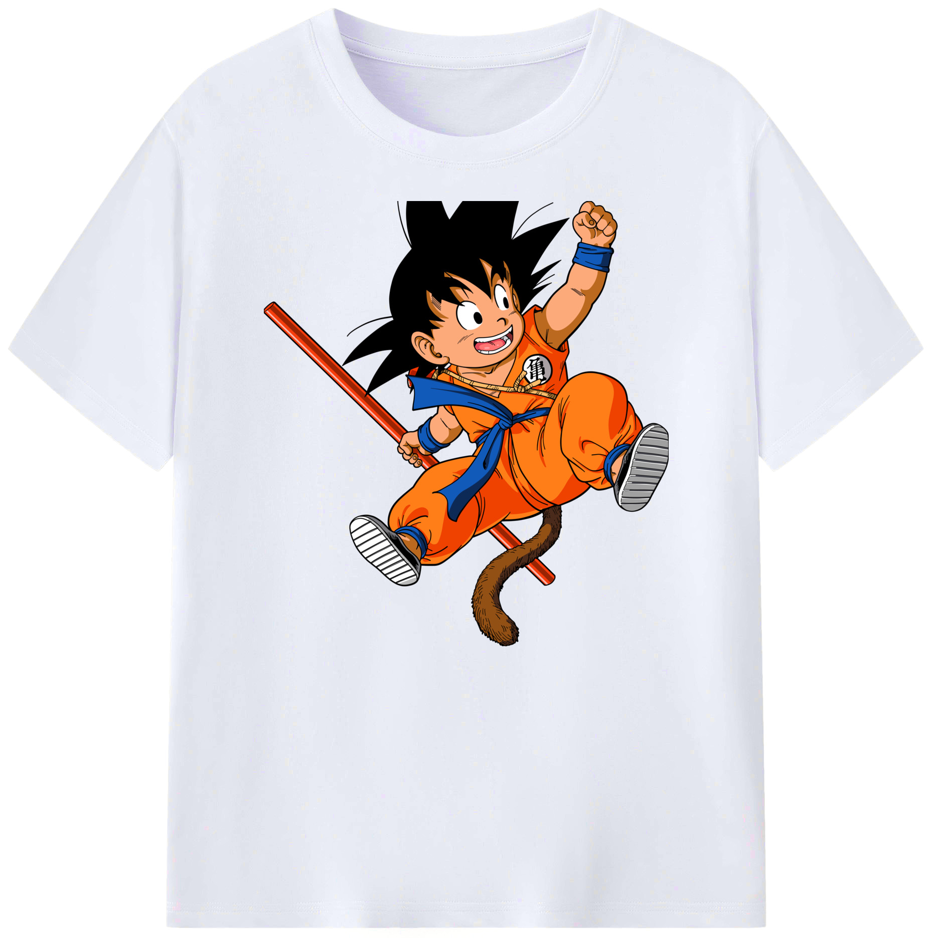 （画像用） ドラゴンボール 孫悟空（そん ごくう）Son Goku カカロット DRAGON BALL Kakarotto 綿100％ メンズ半袖Tシャツ｜肌触りやわらか＆通気性