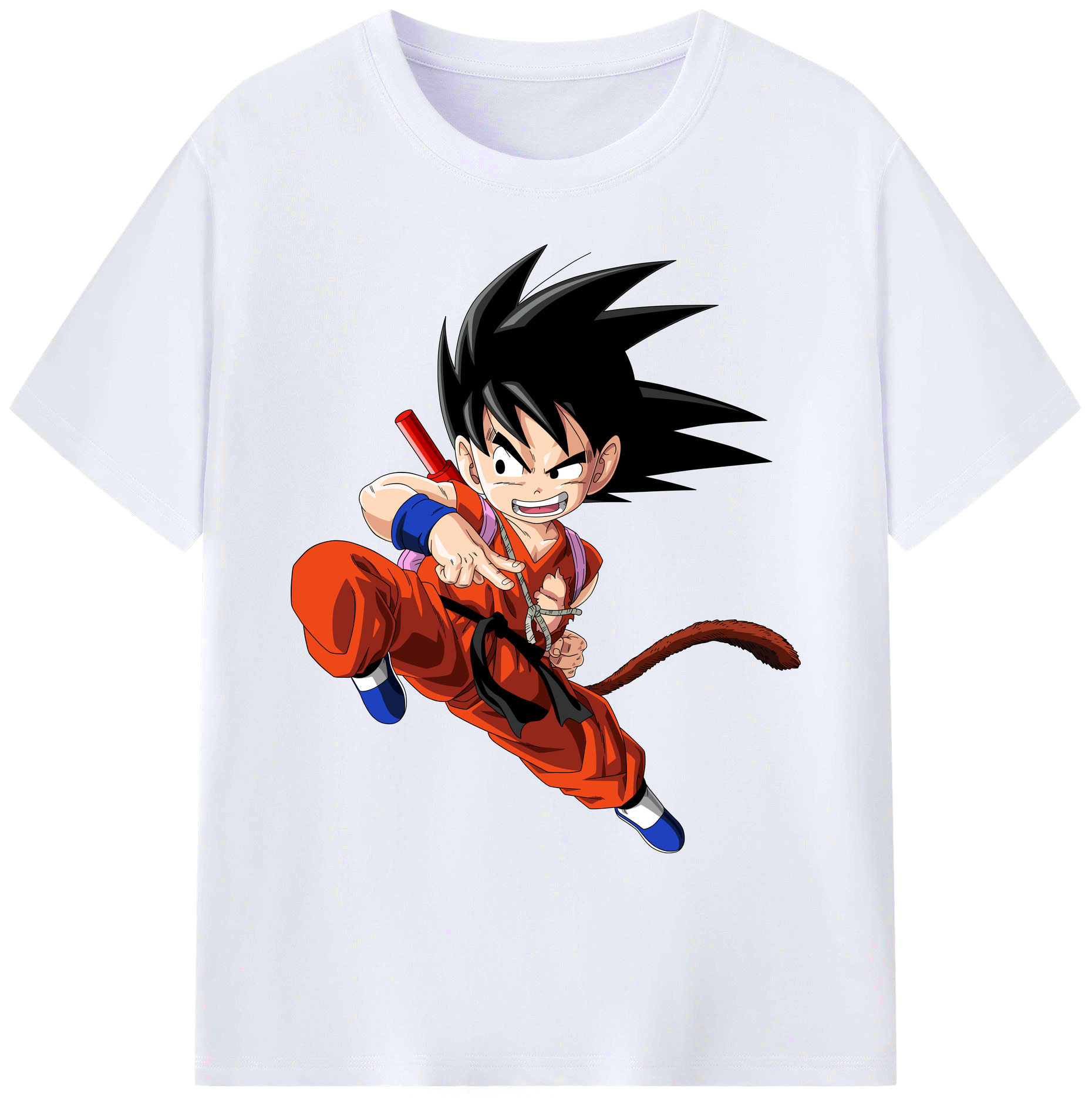（画像用） ドラゴンボール 孫悟空（そん ごくう）Son Goku カカロット DRAGON BALL Kakarotto 綿100％ メンズ半袖Tシャツ｜肌触りやわらか＆通気性