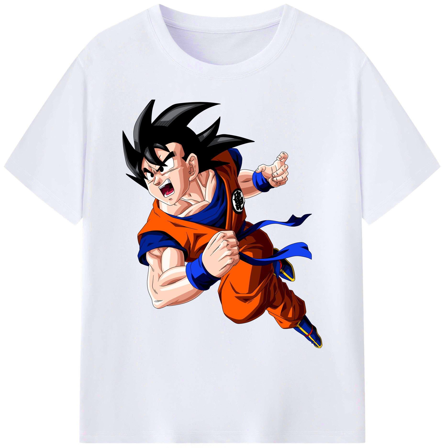 （画像用） ドラゴンボール 孫悟空（そん ごくう）Son Goku カカロット DRAGON BALL Kakarotto 綿100％ メンズ半袖Tシャツ｜肌触りやわらか＆通気性