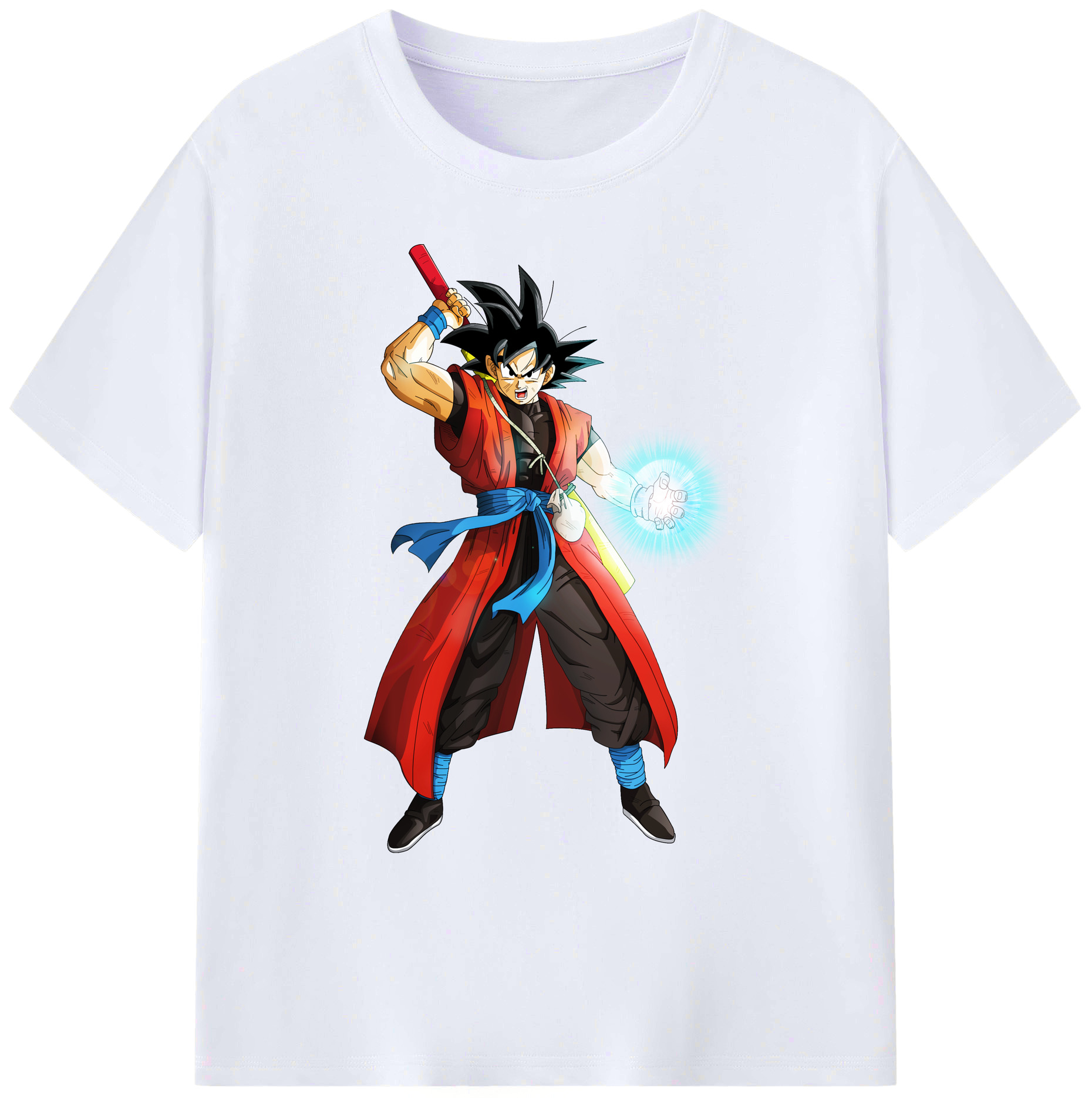 （画像用） ドラゴンボール 孫悟空（そん ごくう）Son Goku カカロット DRAGON BALL Kakarotto 綿100％ メンズ半袖Tシャツ｜肌触りやわらか＆通気性