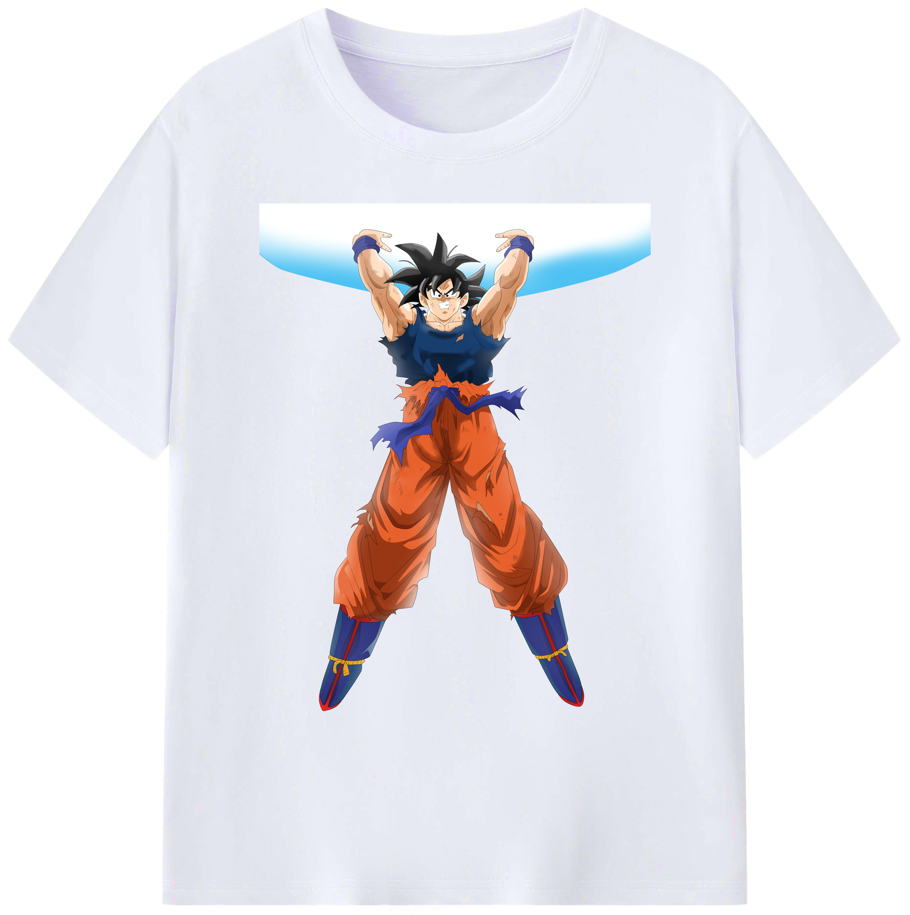 （画像用） ドラゴンボール 孫悟空（そん ごくう）Son Goku カカロット DRAGON BALL Kakarotto 綿100％ メンズ半袖Tシャツ｜肌触りやわらか＆通気性