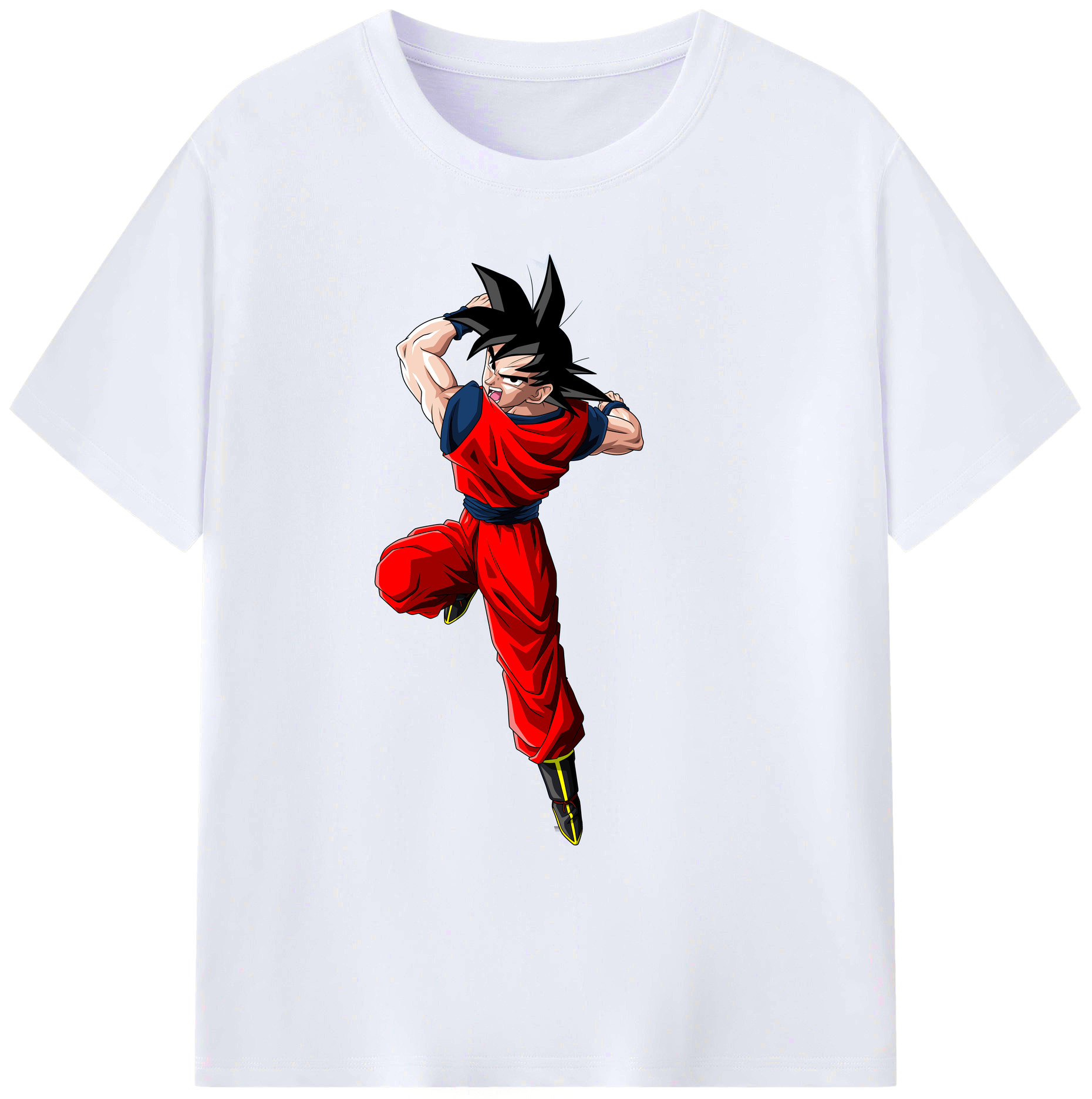 （画像用） ドラゴンボール 孫悟空（そん ごくう）Son Goku カカロット DRAGON BALL Kakarotto 綿100％ メンズ半袖Tシャツ｜肌触りやわらか＆通気性