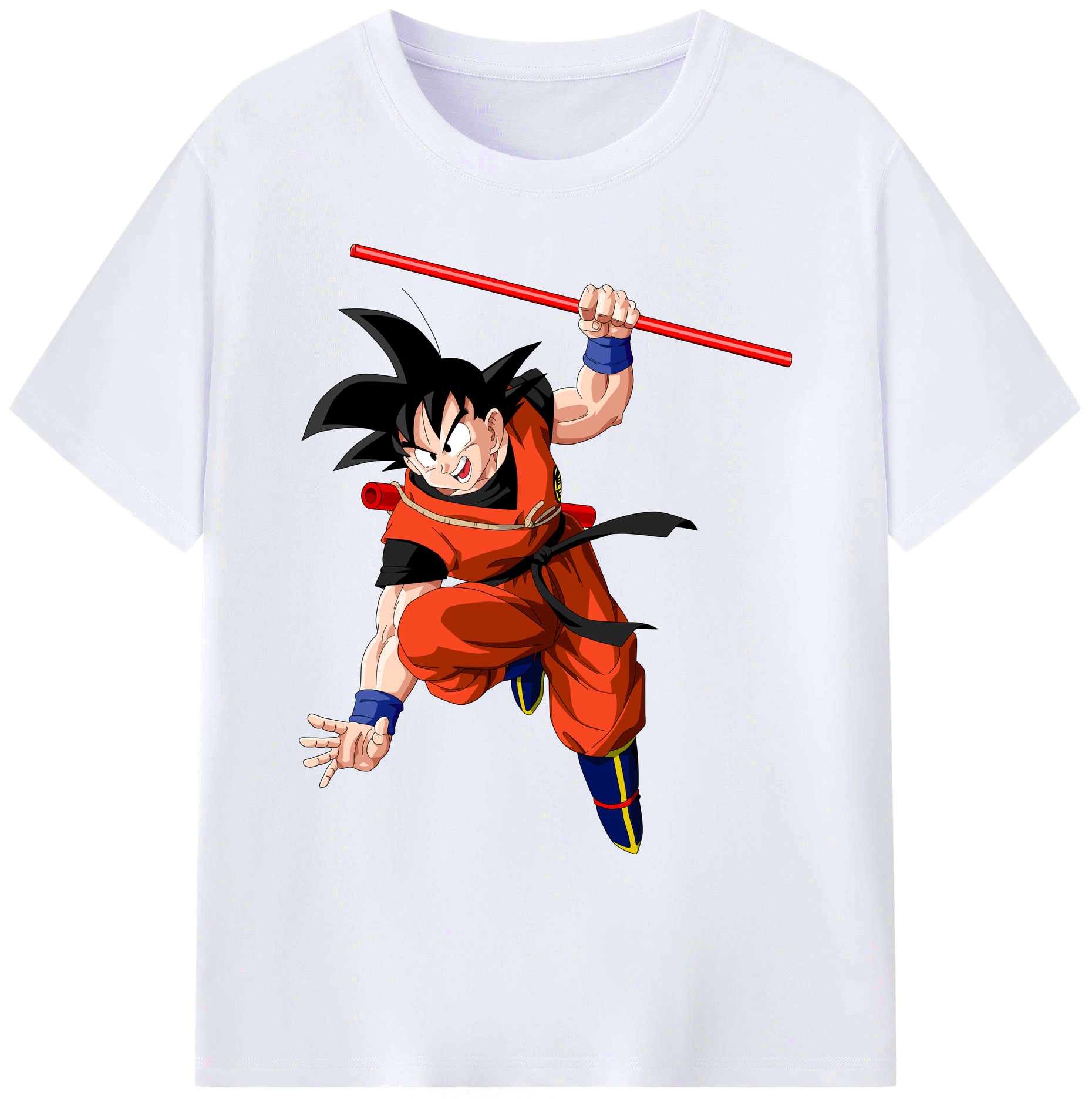 （画像用） ドラゴンボール 孫悟空（そん ごくう）Son Goku カカロット DRAGON BALL Kakarotto 綿100％ メンズ半袖Tシャツ｜肌触りやわらか＆通気性