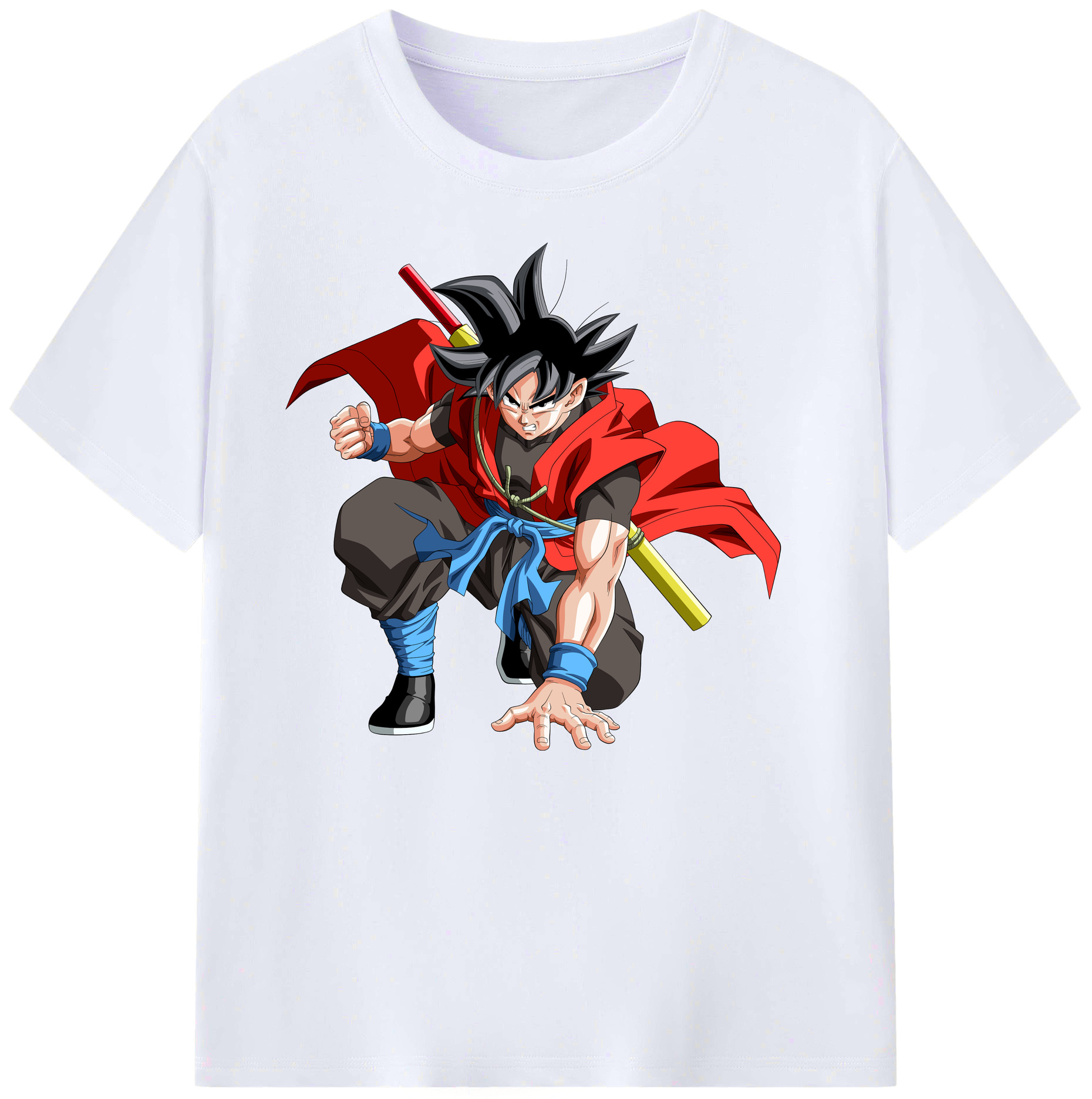 （画像用） ドラゴンボール 孫悟空（そん ごくう）Son Goku カカロット DRAGON BALL Kakarotto 綿100％ メンズ半袖Tシャツ｜肌触りやわらか＆通気性