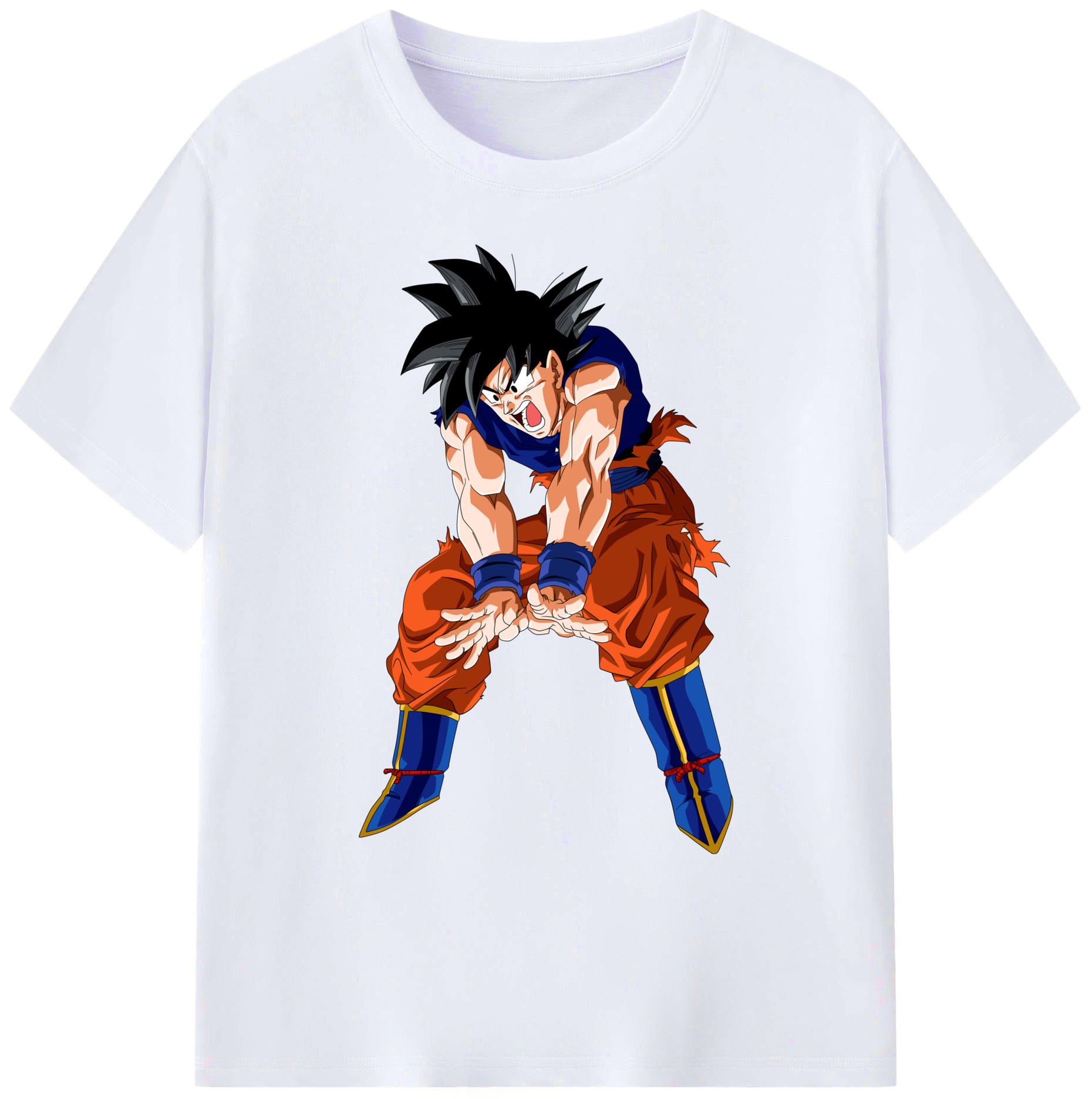 （画像用） ドラゴンボール 孫悟空（そん ごくう）Son Goku カカロット DRAGON BALL Kakarotto 綿100％ メンズ半袖Tシャツ｜肌触りやわらか＆通気性