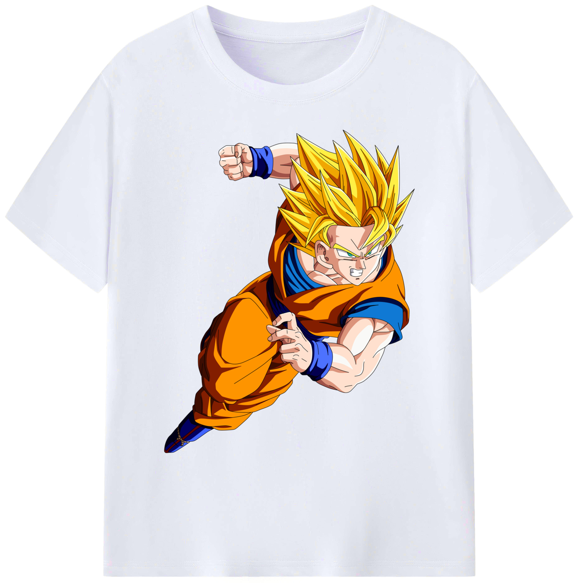 （画像用） ドラゴンボール 孫悟空（そん ごくう）Son Goku カカロット DRAGON BALL Kakarotto 綿100％ メンズ半袖Tシャツ｜肌触りやわらか＆通気性