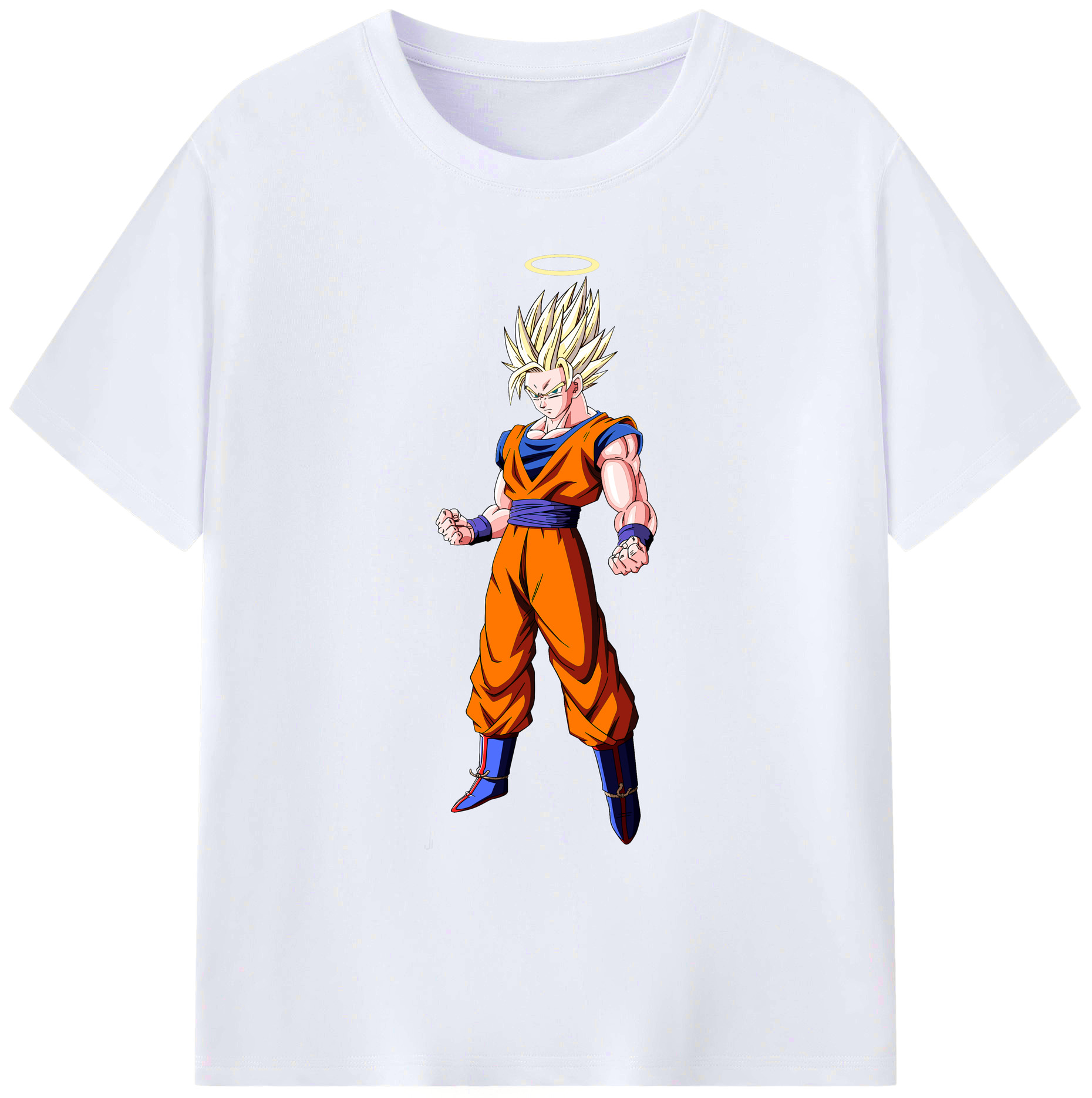 （画像用） ドラゴンボール 孫悟空（そん ごくう）Son Goku カカロット DRAGON BALL Kakarotto 綿100％ メンズ半袖Tシャツ｜肌触りやわらか＆通気性